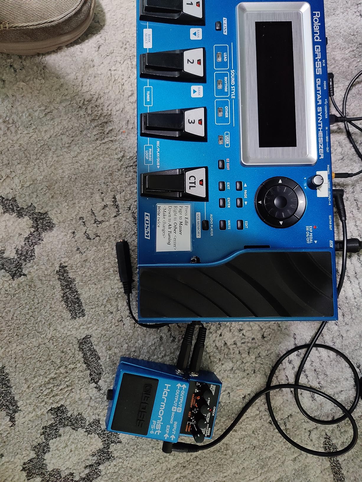BOSS PS-6 Harmonist Guitar Pedal, Blue customer photo 1
