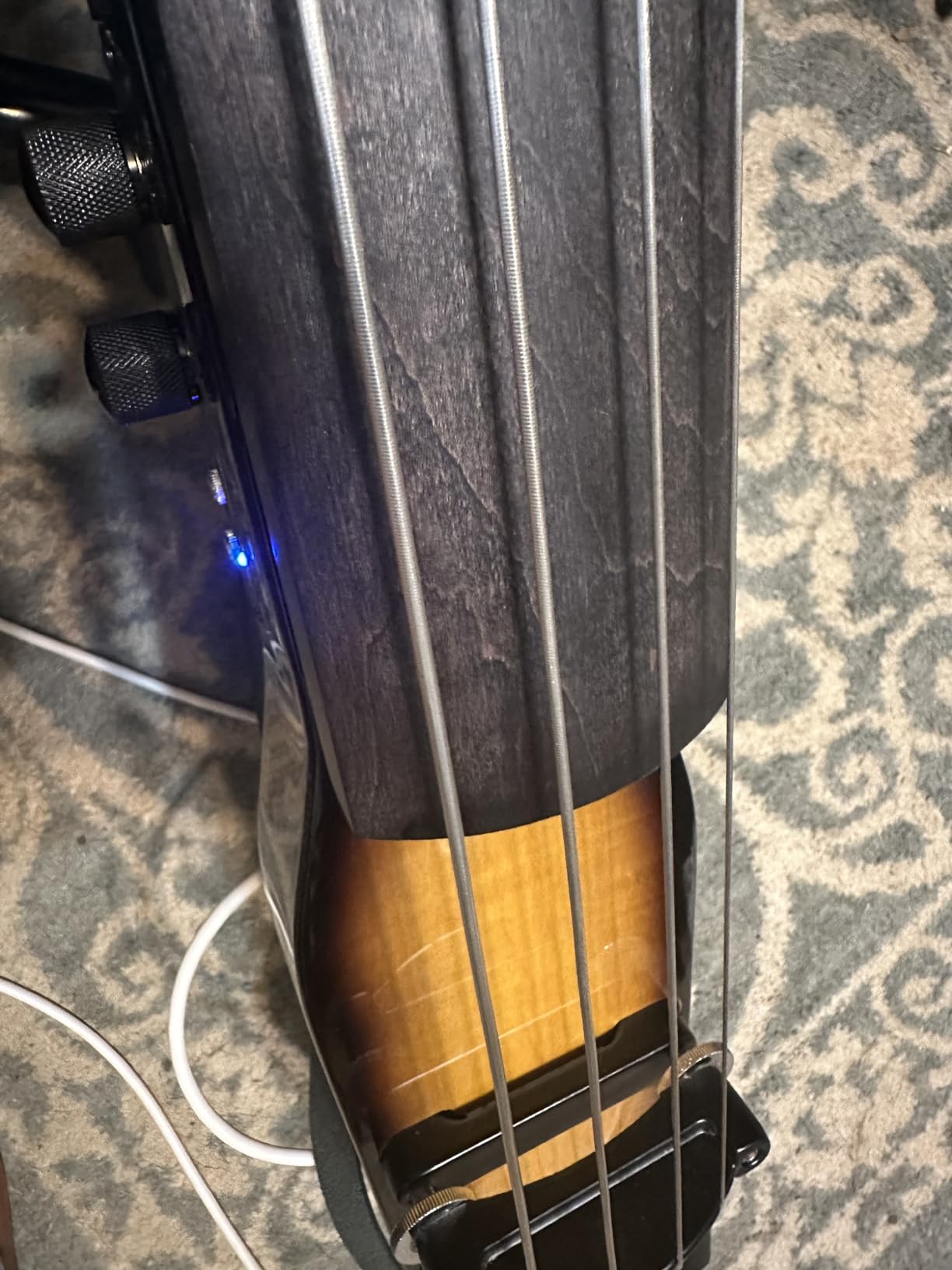 Stagg EDB-3/4 VBR Electric 3/4 Size Double Bass with Gig Bag Included - Violinburst customer photo 2
