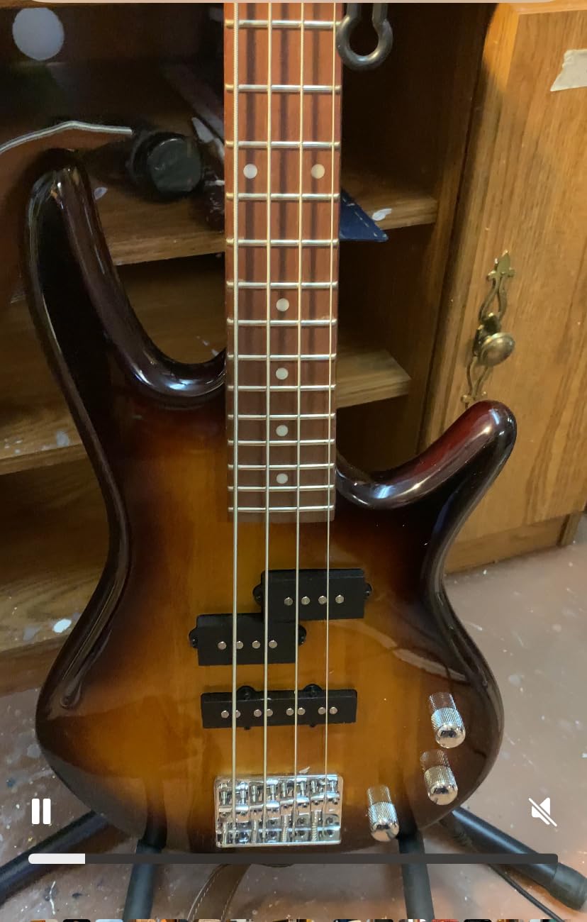 Ibanez GSRM20 SLB Starlight Blue Mikro Compact 4-String Electric Bass Guitar, 28.6 Short Scale customer photo 2