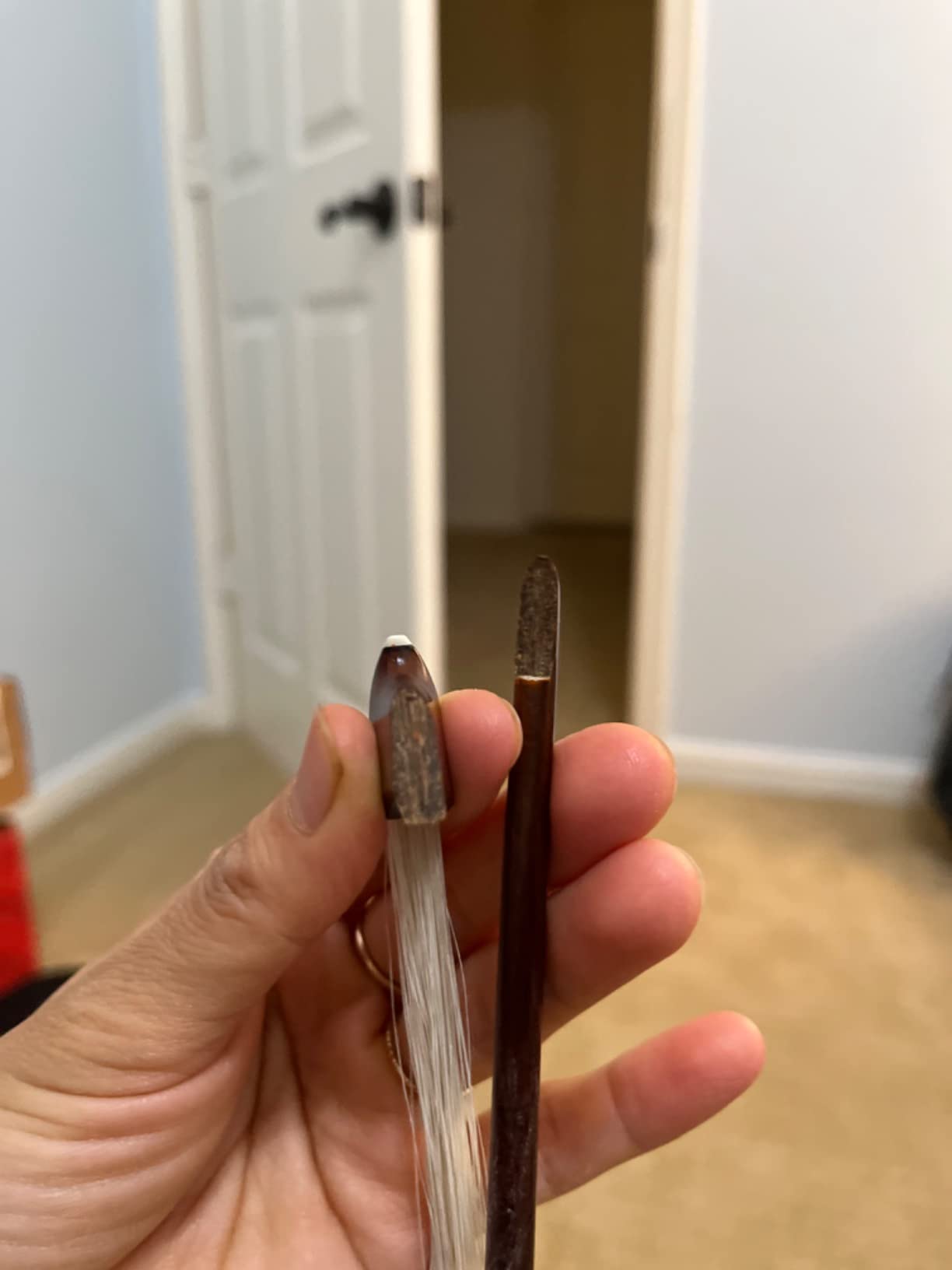 Pernambuco Violin Bow 4/4 Size 810V Concert Level Straight Stick Great Balanced Ebony Frog 4 4 Full Sweet Sound Natural Horse Hair Fast Response customer photo 1