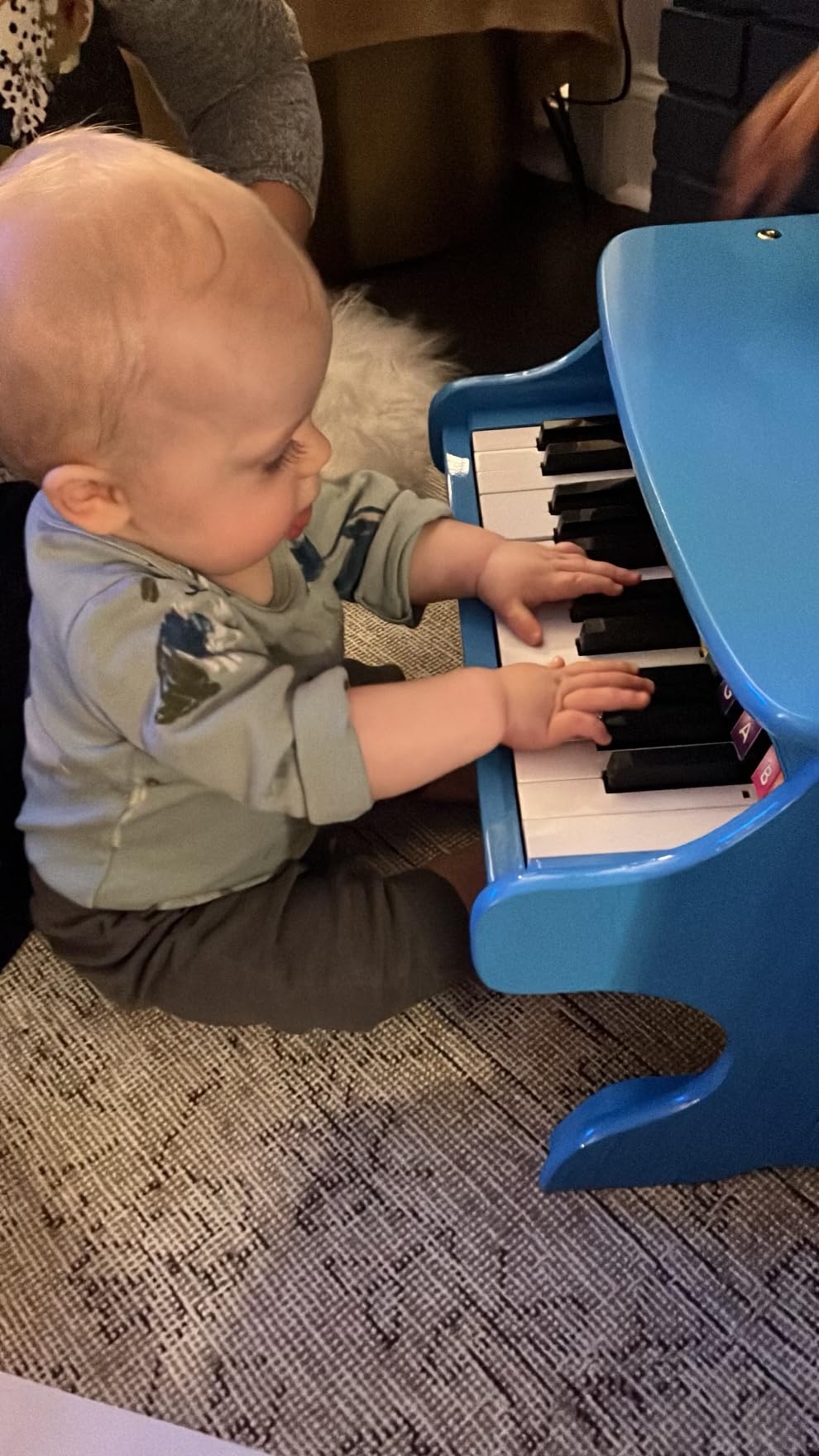 Melissa & Doug Learn-to-Play Piano with 25 Keys and Color-Coded Songbook - Blue customer photo 2