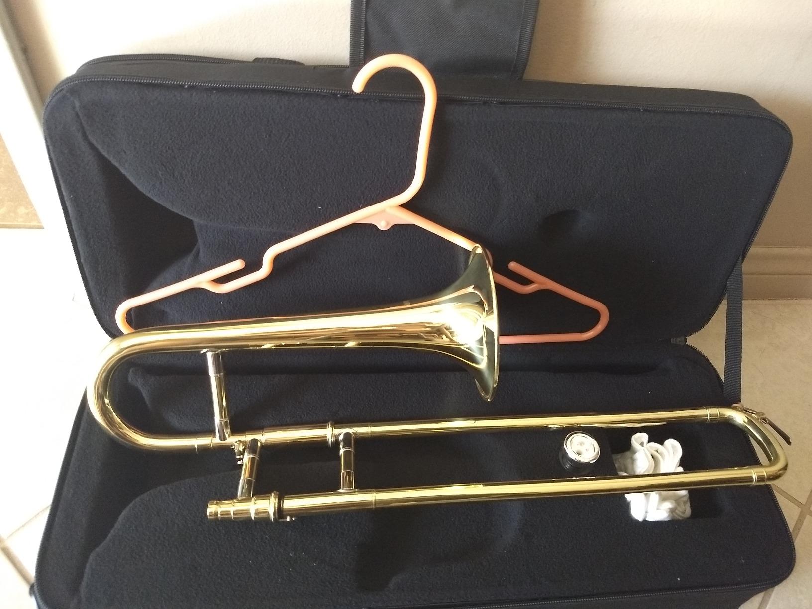 Diginex Gold Lacquer Finish Bb Mini Trombone with Case and Mouthpiece customer photo 1