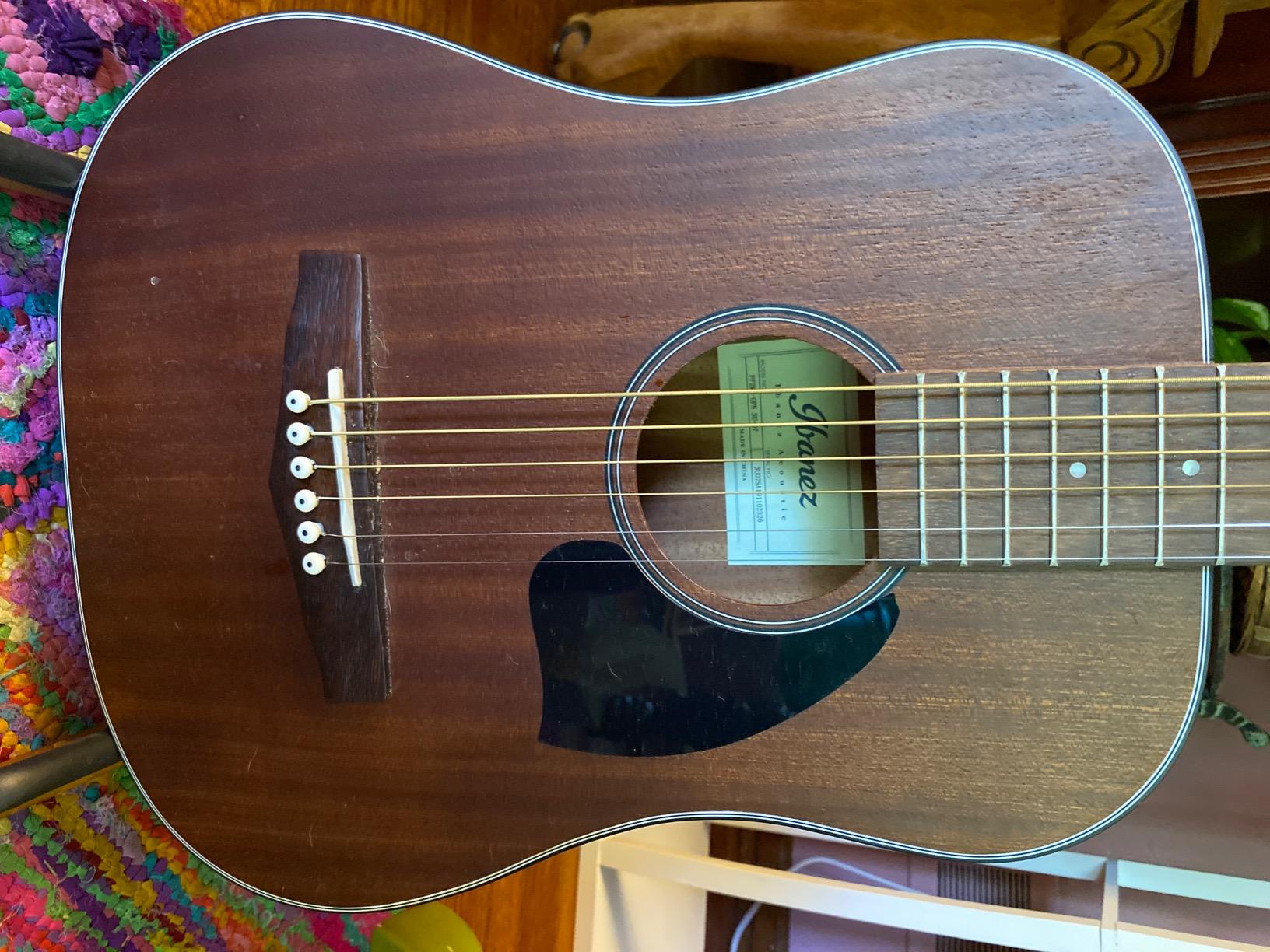 Ibanez PF2MH, 3/4 Size Left-Handed Acoustic Guitar - Natural customer photo 2