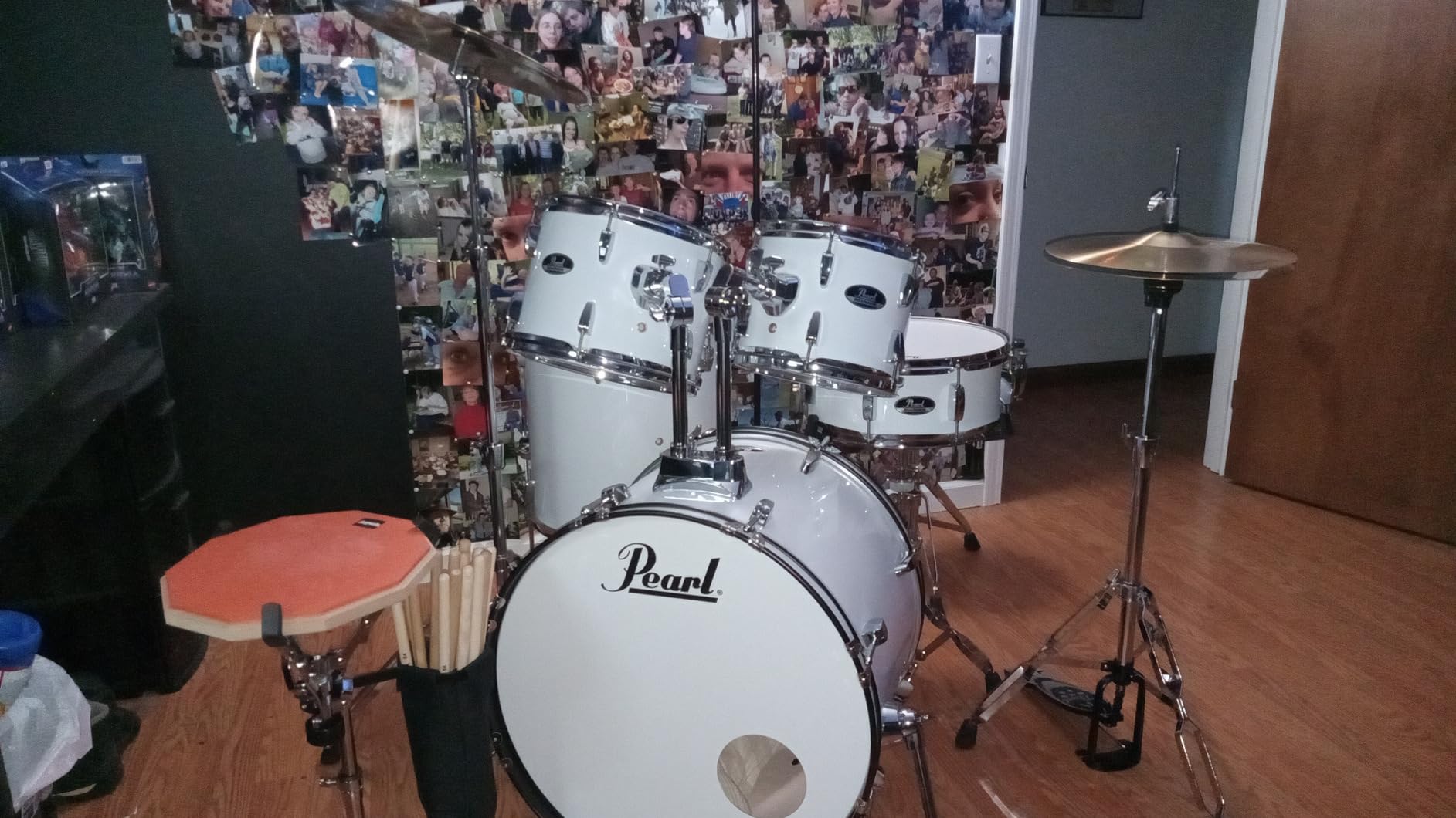 Pearl Roadshow Drum Set 5-Piece Complete Kit with Cymbals and Stands, Jet Black (RS525SC/C31) | Cymbal and Hardware Pack Included, RS525SC/C31 customer photo 2