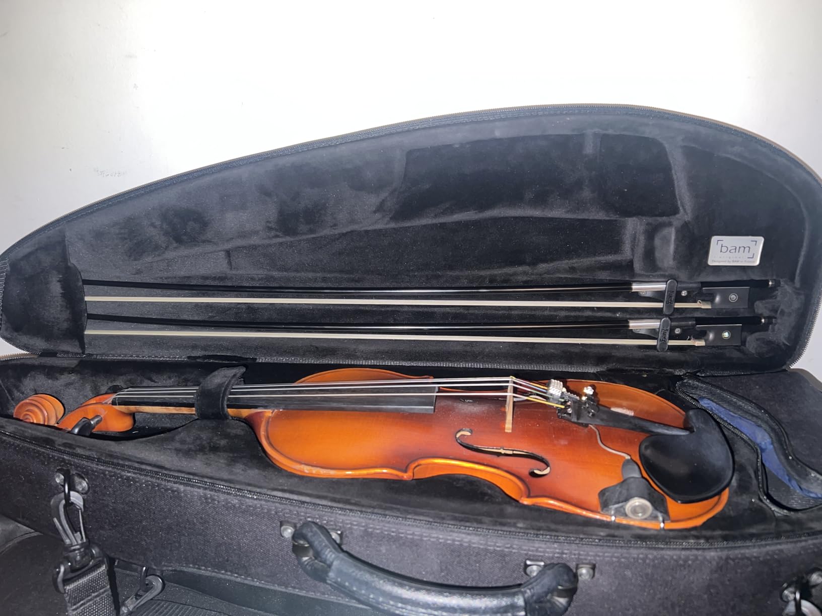 Kmise Carbon Fiber Violin Bow 4/4, Lightweight Anti-Deformation Full Size Fiddle Bow, Ultra-Stretchy Horse Hair customer photo 2