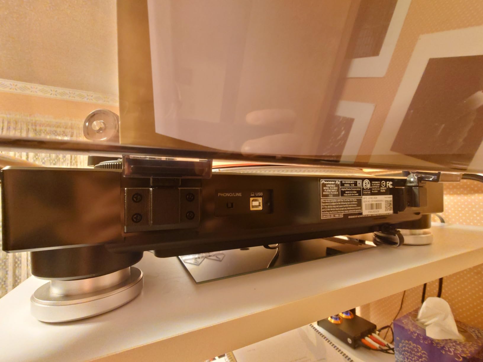 Pioneer DJ PLX-500 Direct Drive Turntable | For home vinyl and collectors, direct-drive turntable, USB recording to digitize vinyl, easy setup customer photo 1