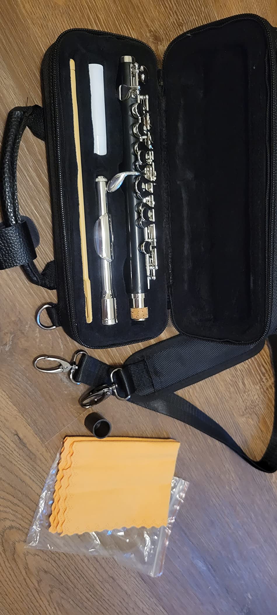Paititi Professional Centertone Composite Wood Piccolo Flute Silver Plated Head Joint Ebonite Composite Wood Body with Case customer photo 1