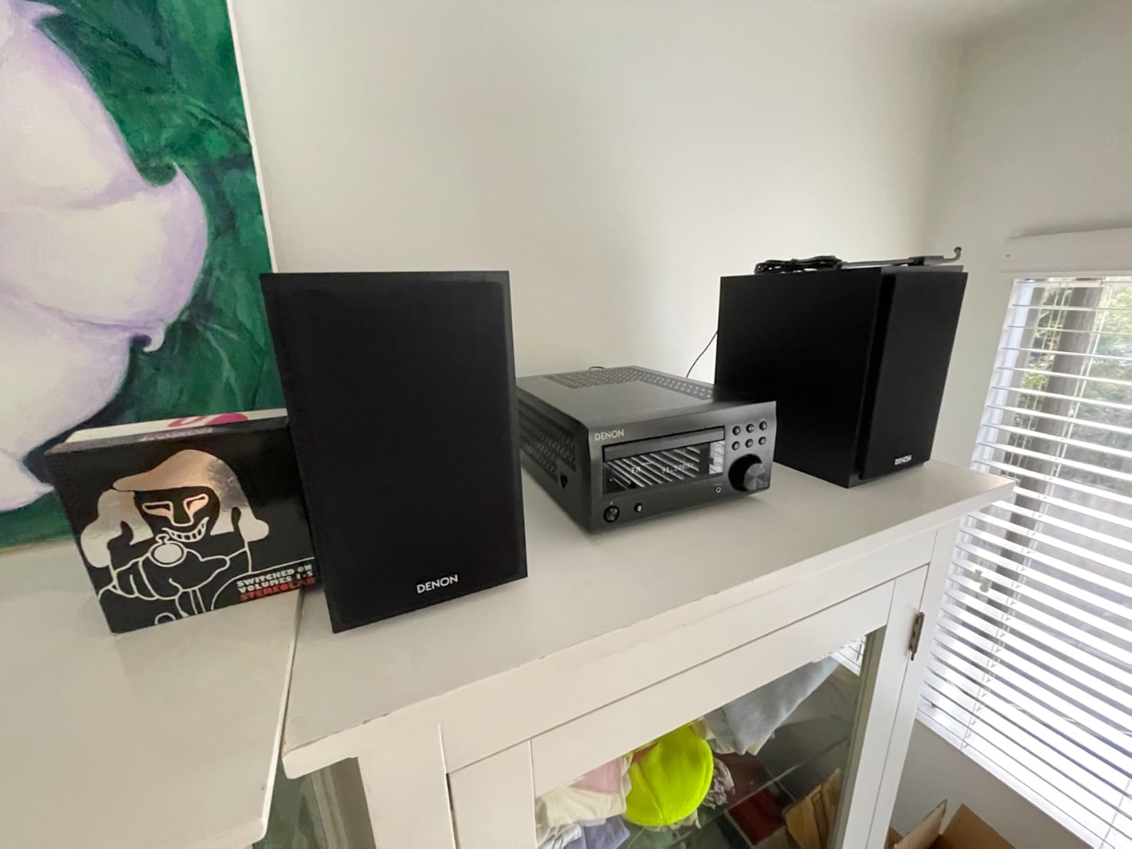 Denon D-M41 Home Theater Mini Amplifier and Bookshelf Speaker Pair - Compact HiFi CD Stereo System with Speakers, FM/AM Tuner, Wireless Bluetooth Amplifier | Perfect for Small Rooms and Home Cinema customer photo 2