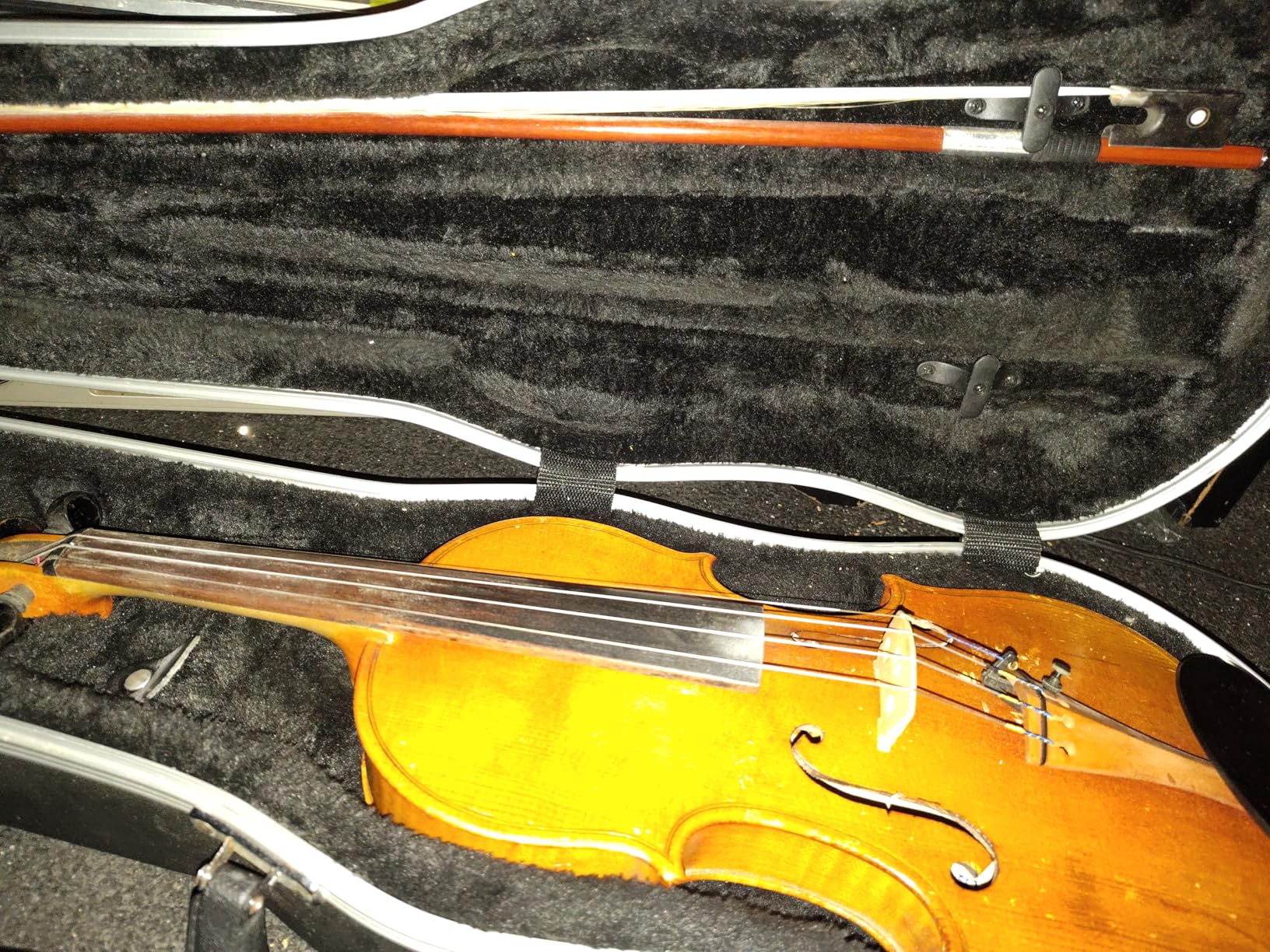 AMZZ Professional 4/4 Full Size Violin Bow - Brazilwood with Ebony Frog & White Horsehair for Adults and Student (4 4 Violin Bow Size) customer photo 1