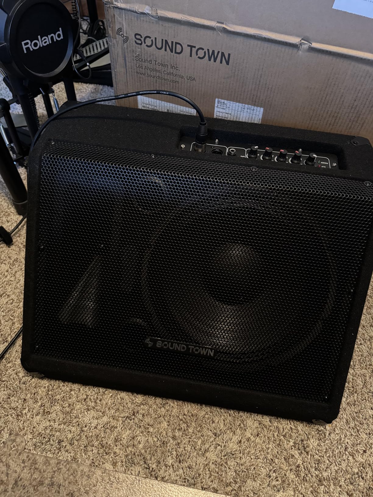 Sound Town Powered DJ PA Stage Monitor Speaker 10