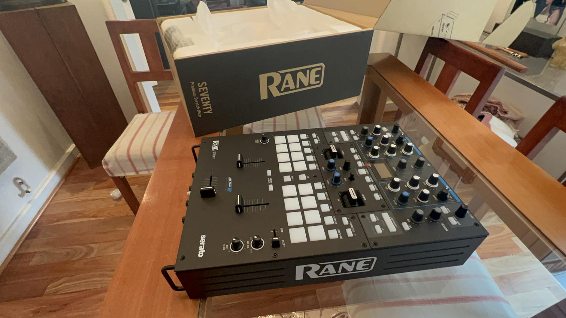 RANE DJ SEVENTY - Two Channel DJ Mixer for Serato DJ with Akai Professional MPC Performance Pads, Internal DJ FX and Three Contactless MAG FOUR Faders customer photo 1