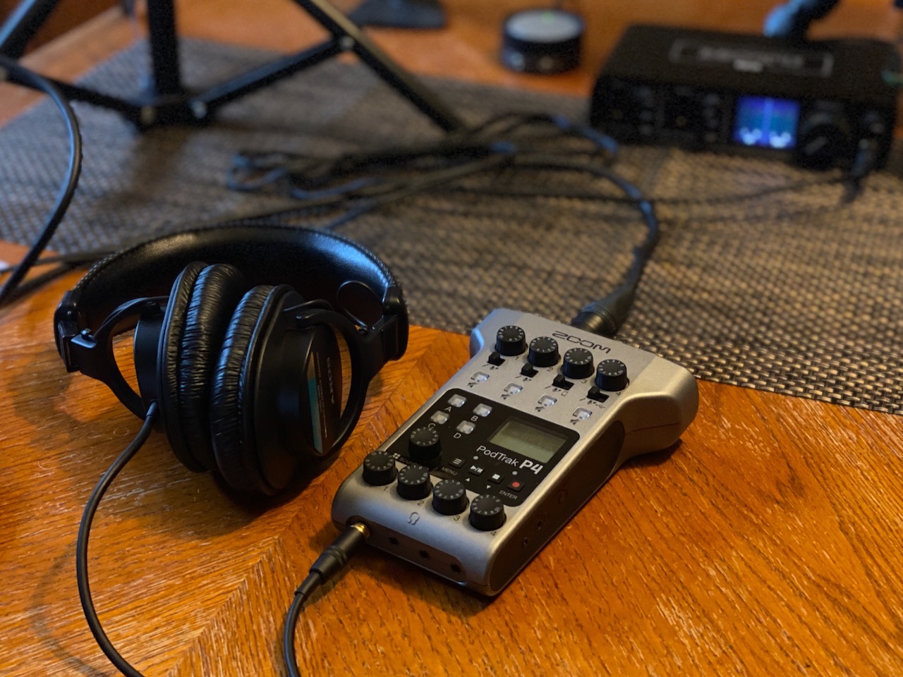 Zoom PodTrak P4 Podcast Recorder with 4 XLR Mic Inputs, 4 Headphone Outputs, Phone & USB Input for Remote Interviews, Sound Pads, 2-In/2-Out USB Audio Interface, Battery Powered | 4 Headphone Outs, Trrs Phone, 4 Sound Pads, SD Recording, 2-In/2-Out USB, Battery and USB customer photo 2