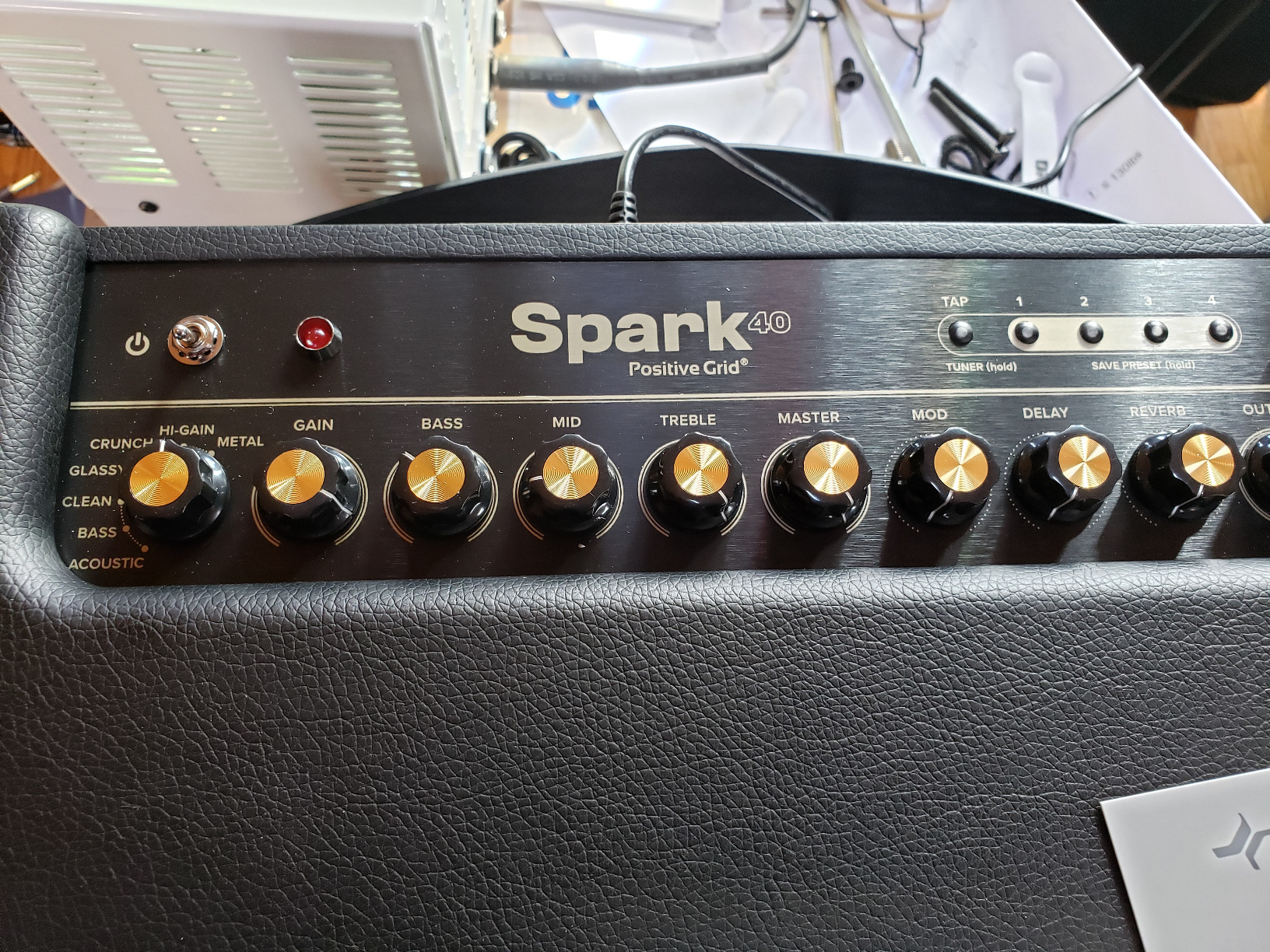 Positive Grid Spark 40-Watt Combo Practice Guitar Amplifier Electric Bass and Acoustic Guitar Amp with Spark Mobile App | 100k+ tones, Spark AI, Smart Jam, tuner & USB recording. For electric, acoustic & bass guitars. customer photo 2