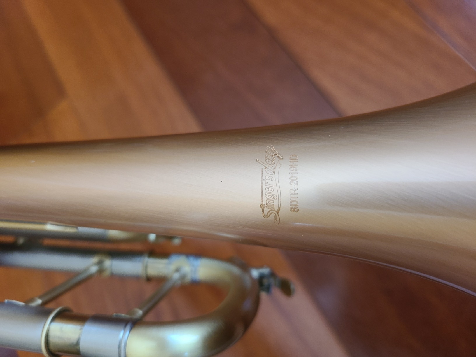 SDTR-2019HD Heavy Duty Rose Brass Trumpet with Brushed Finish customer photo 1