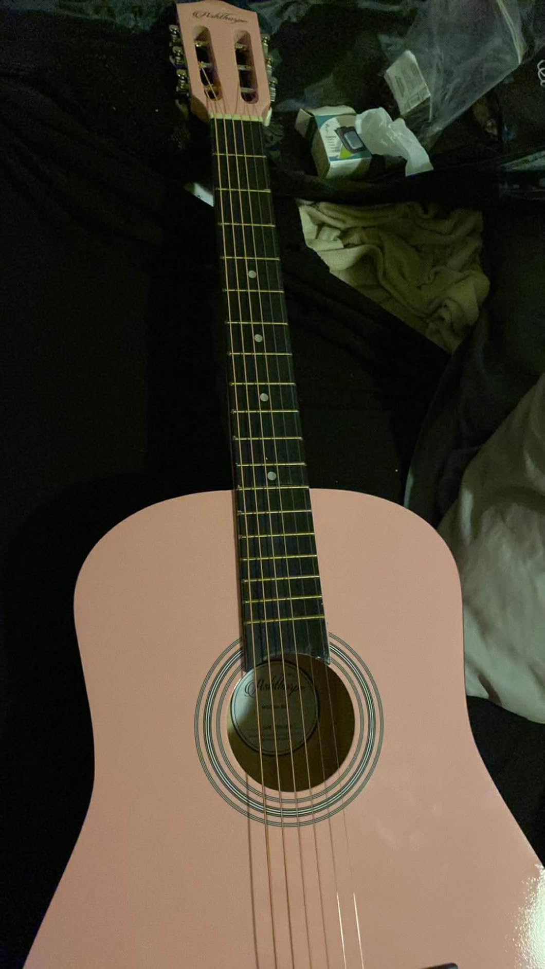 Ashthorpe 30-inch Kids Acoustic Guitar (Blue), Beginner Starter Kit with Gig Bag, Extra Strings, Strap, Picks, and Lessons customer photo 2