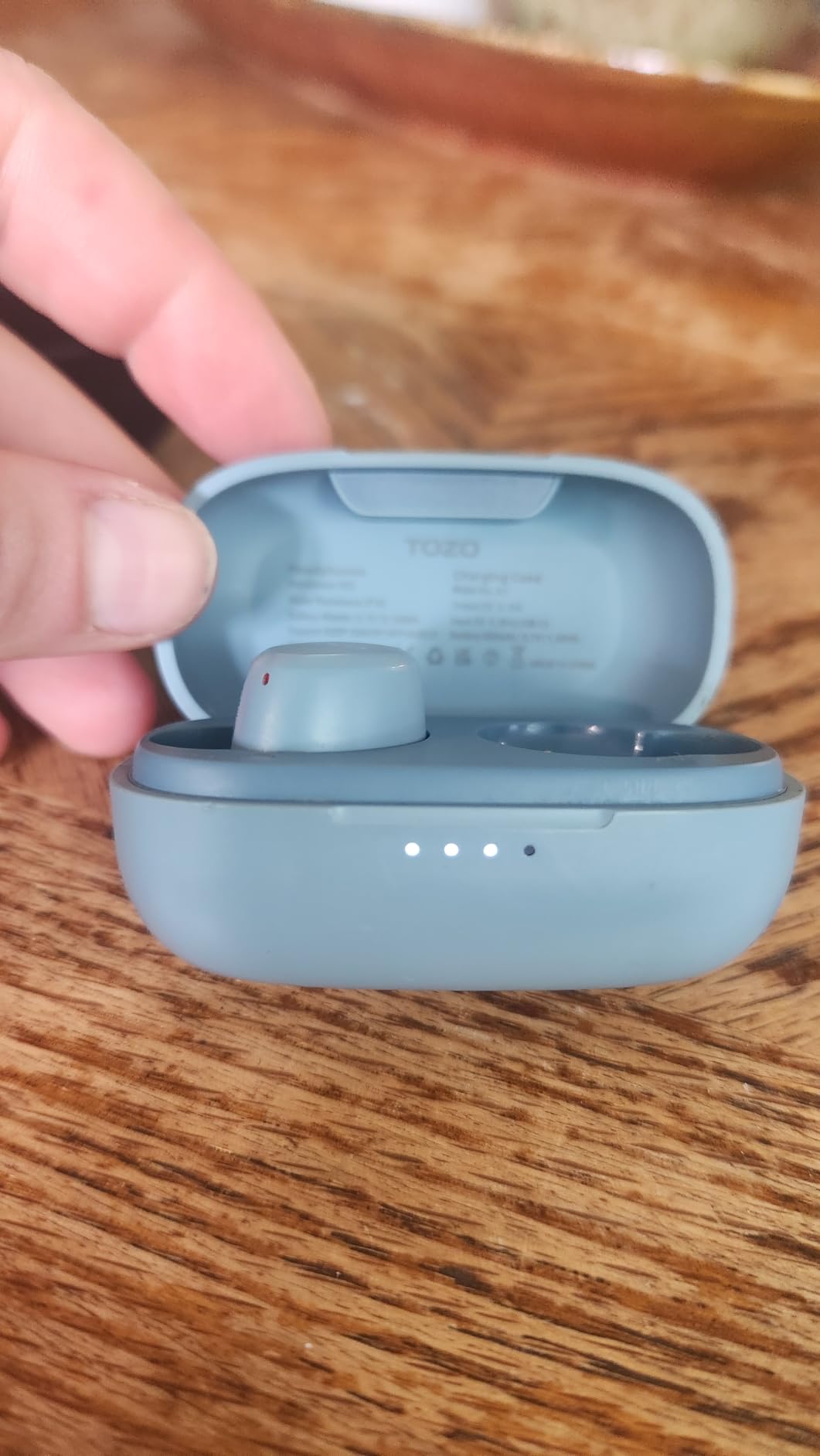 TOZO A1 Wireless Earbuds Bluetooth 5.3 Light Weight in Ear Headphones | IPX5 Waterproof, 2 Mics for AI Calls, Immersive Premium Sound Bass Headset with Charging Case, 32 Presets EQ via TOZO App customer photo 2