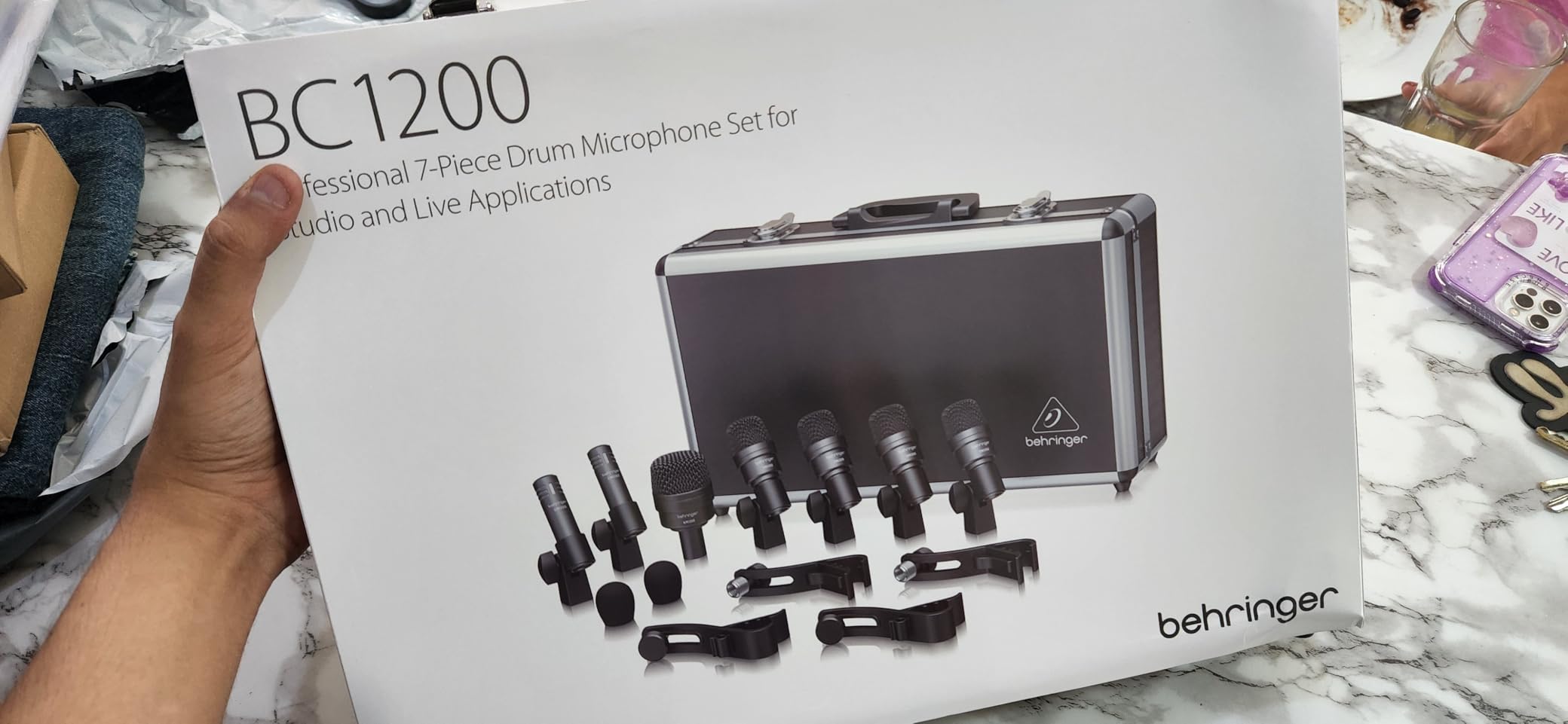 Behringer BC1200 Professional 7-Piece Drum Microphone Set customer photo 2