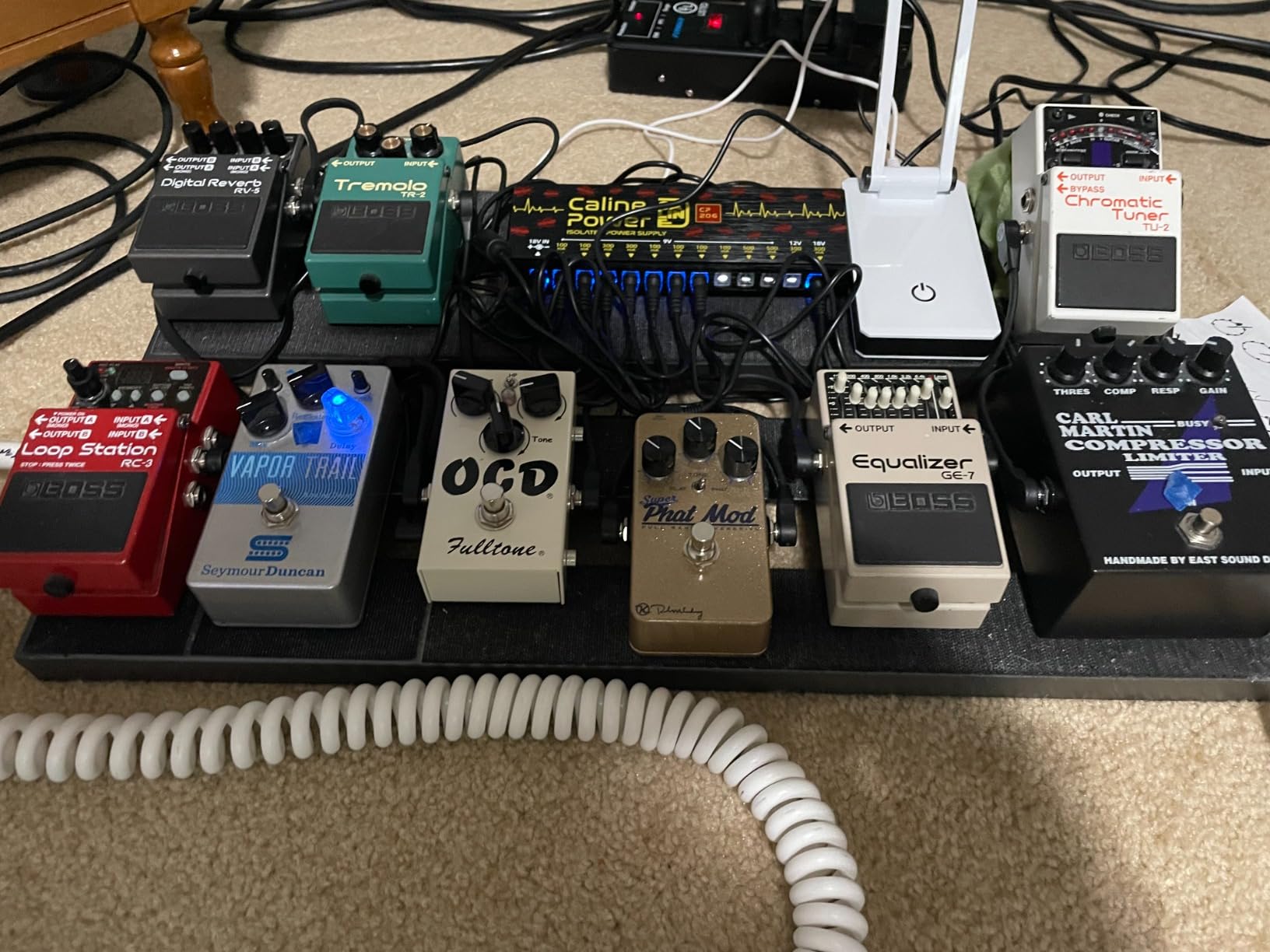 Caline Guitar Pedal Power Supply, True Isolated Pedalboard Power Supply with 12 Outputs, Noiselessly CP-206 customer photo 2