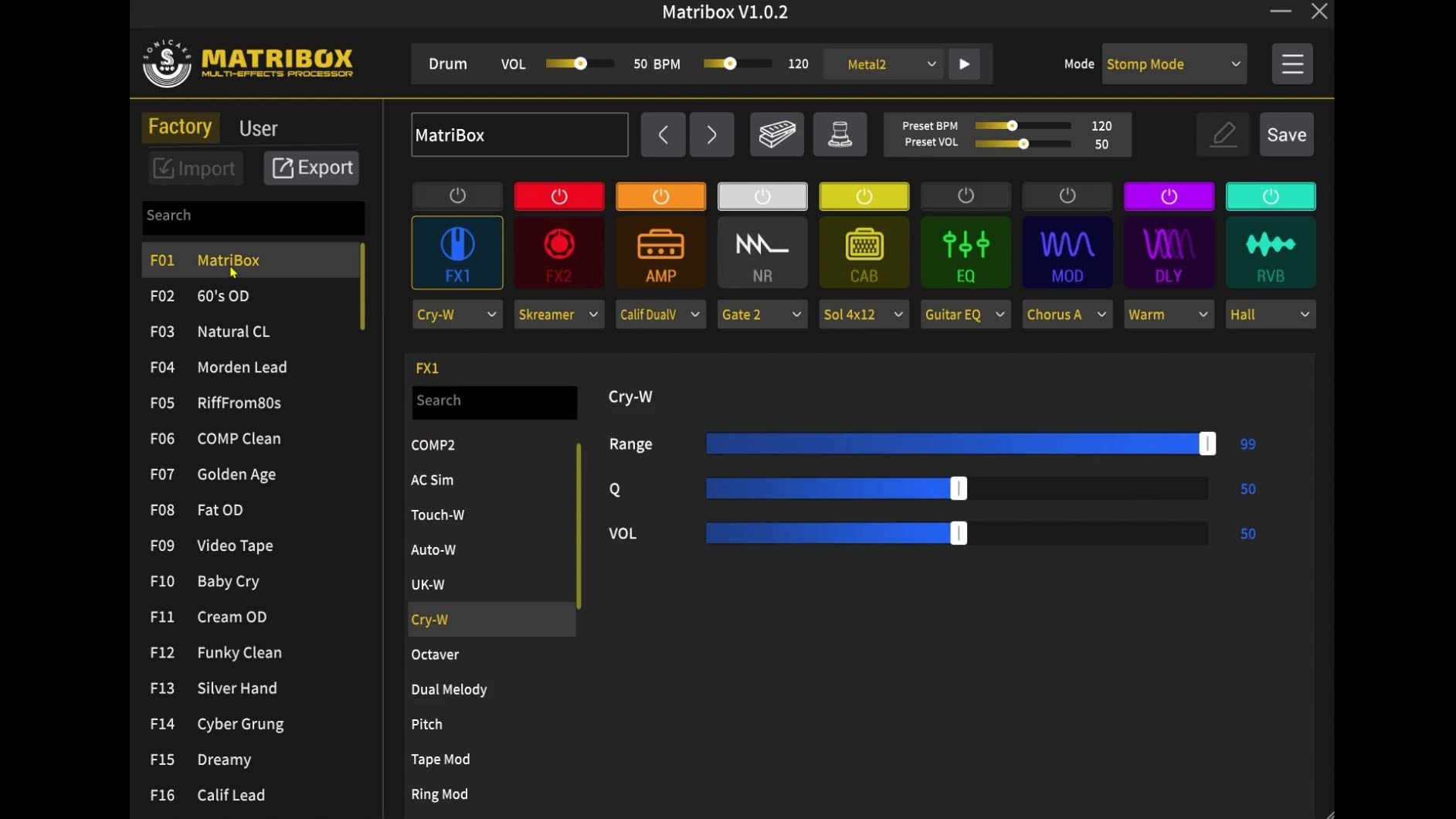 SONICAKE Matribox - Guitar Multi Effects Processor with Expression Pedal, With 130 Built-in Guitar/Bass/Acoustic Effects, Amp Modeling, IR Cabinets Simulation, Stereo OTG USB Audio Interface QME-50 customer photo 1