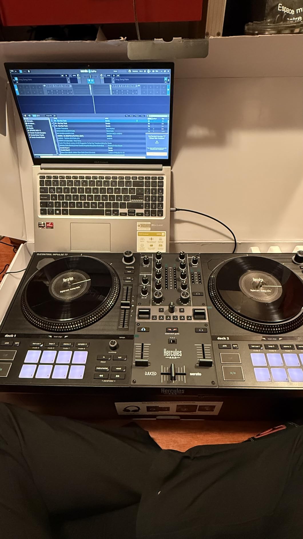 Hercules DJControl Inpulse T7, 2 Deck Motorized DJ Controller with Built-in STEMS Control, Serato DJ and DJUCED Included customer photo 2
