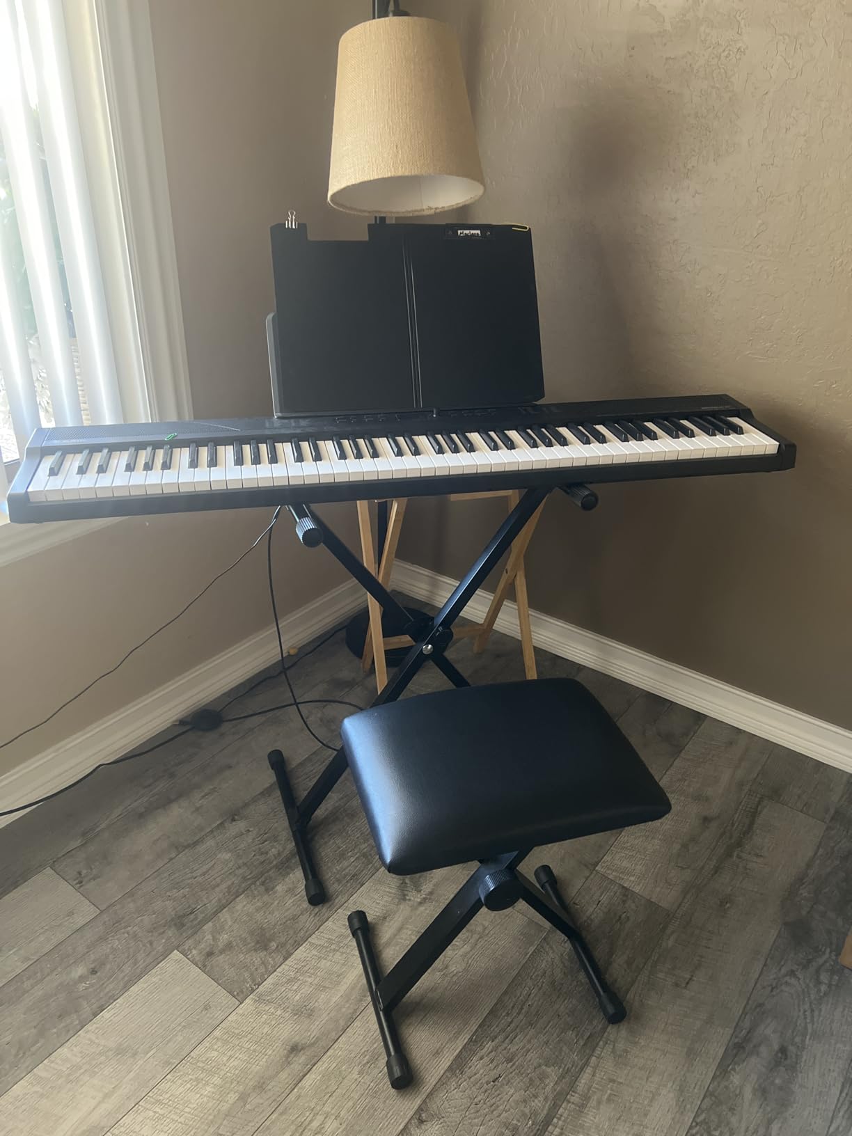 Alesis Recital Play 88-Key Piano Keyboard Bundle | Portable, 480 Voices, Split/Layer Modes, Includes Lessons, Stand, Sustain Pedal, Headphones, Carry Bag customer photo 2