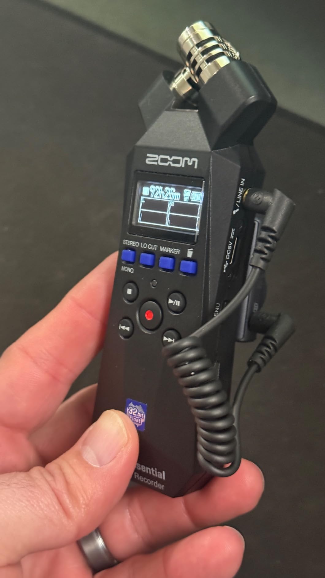 Zoom H1 Essential Recorder for Musicians, Podcasters & Content Creators | 2 Tracks, 32-Bit Float for Clip-Free Audio, X/Y Stereo Mics, USB Microphone Mode, 10-HR Battery customer photo 2