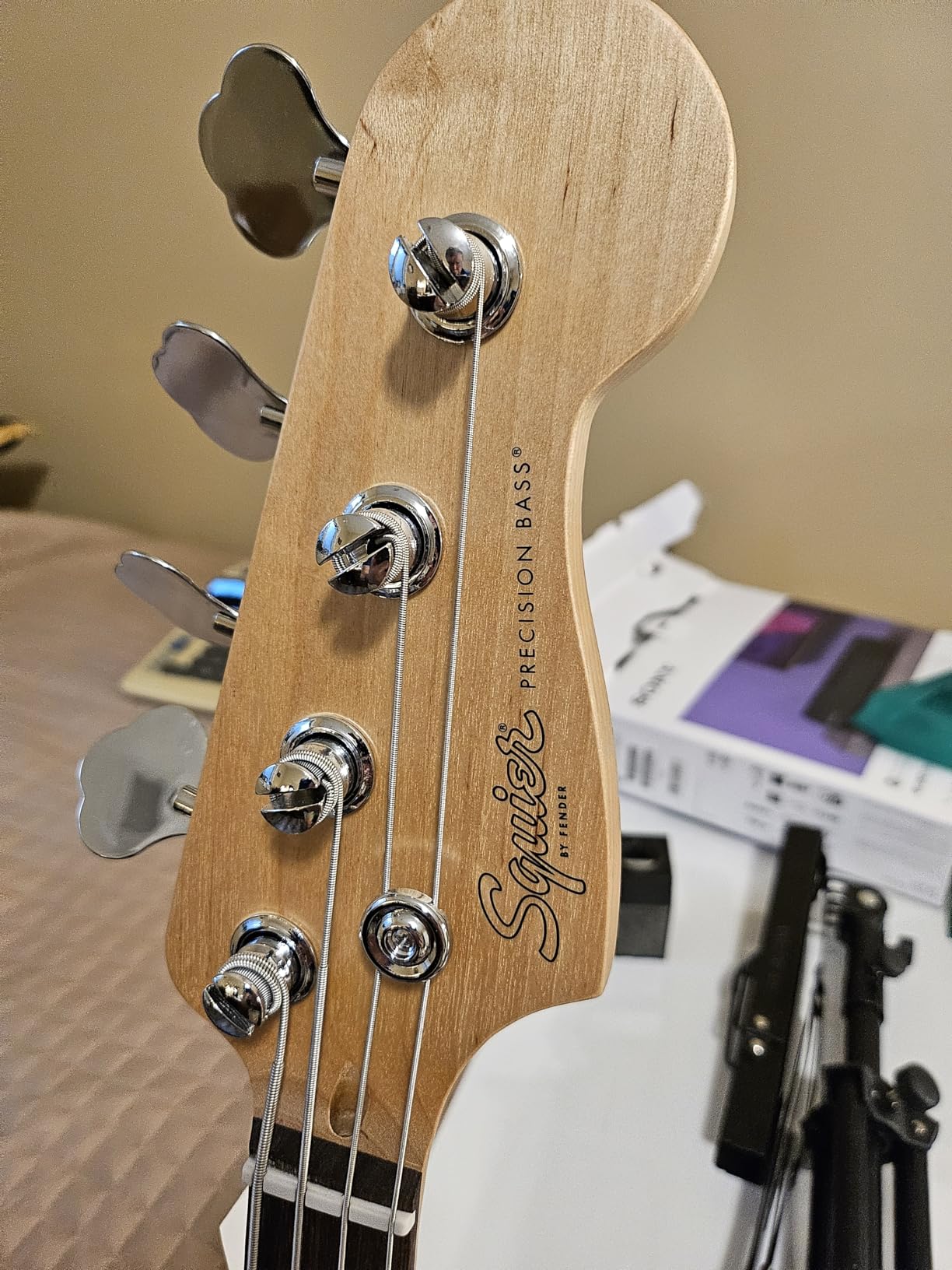 Fender Squier Debut Series Beginner Precision Bass Guitar, Matte Black customer photo 2