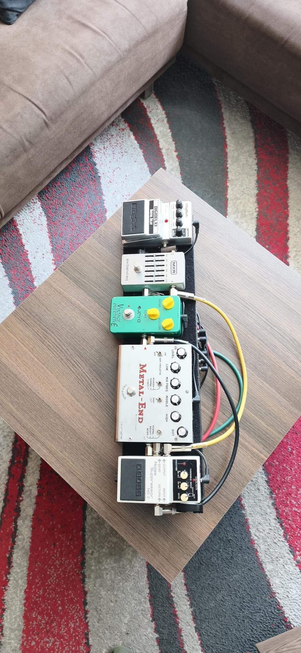 Ghost Fire Small Guitar Pedal Board with Built-in Isolated Power Supply 19.3''x5.1'' Portable Aluminum Alloy Effect Pedalboard with Carry Bag,PP series (PP1) customer photo 2
