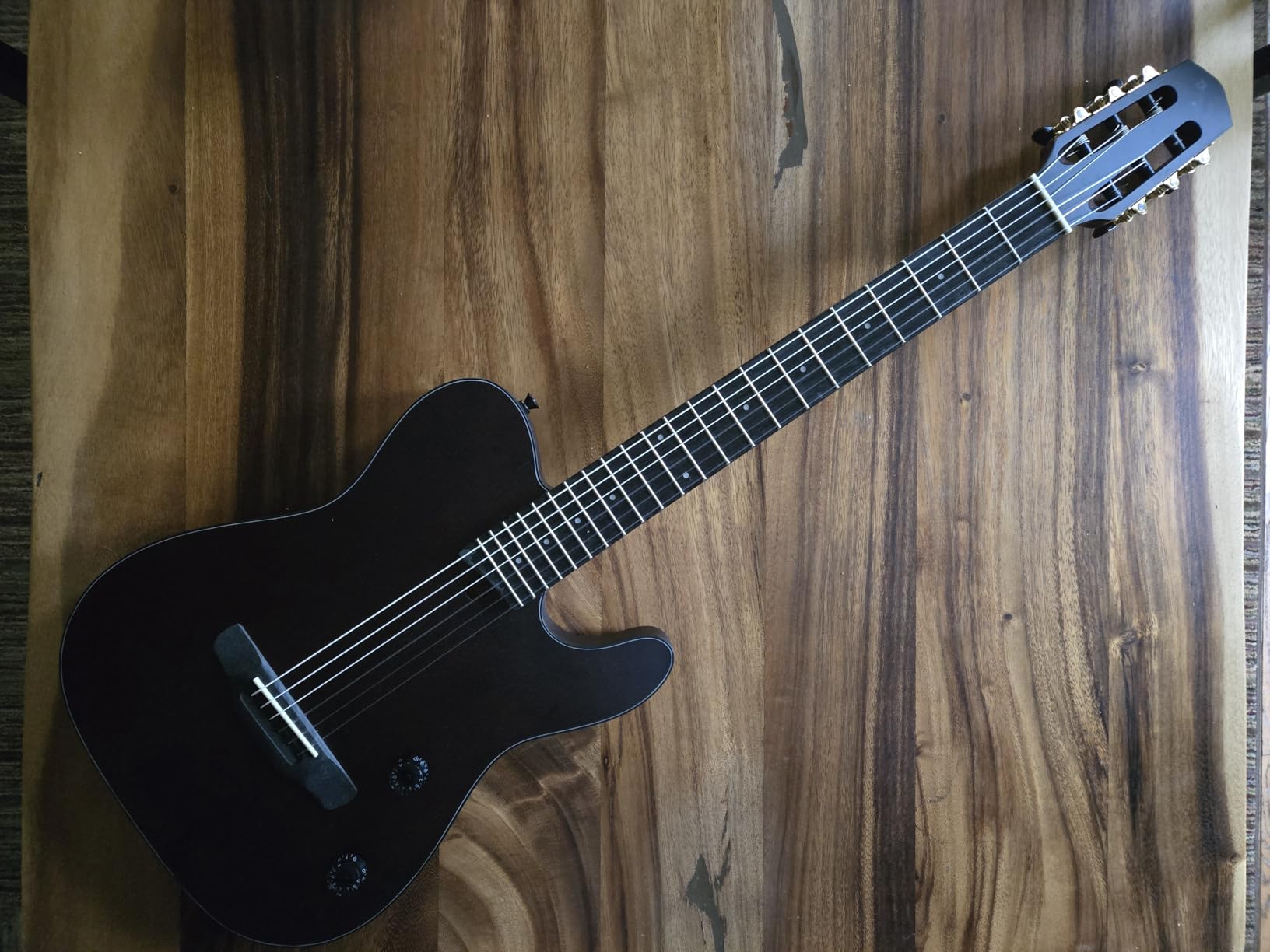 Bullfighter Silent Electric Guitar Acoustic Steel String Practice Guitar | Mahogany body, Lightweight Travel & Practice Guitar for Beginner to Pro, Ultra-slim guitar with Piezo Pickup System customer photo 2