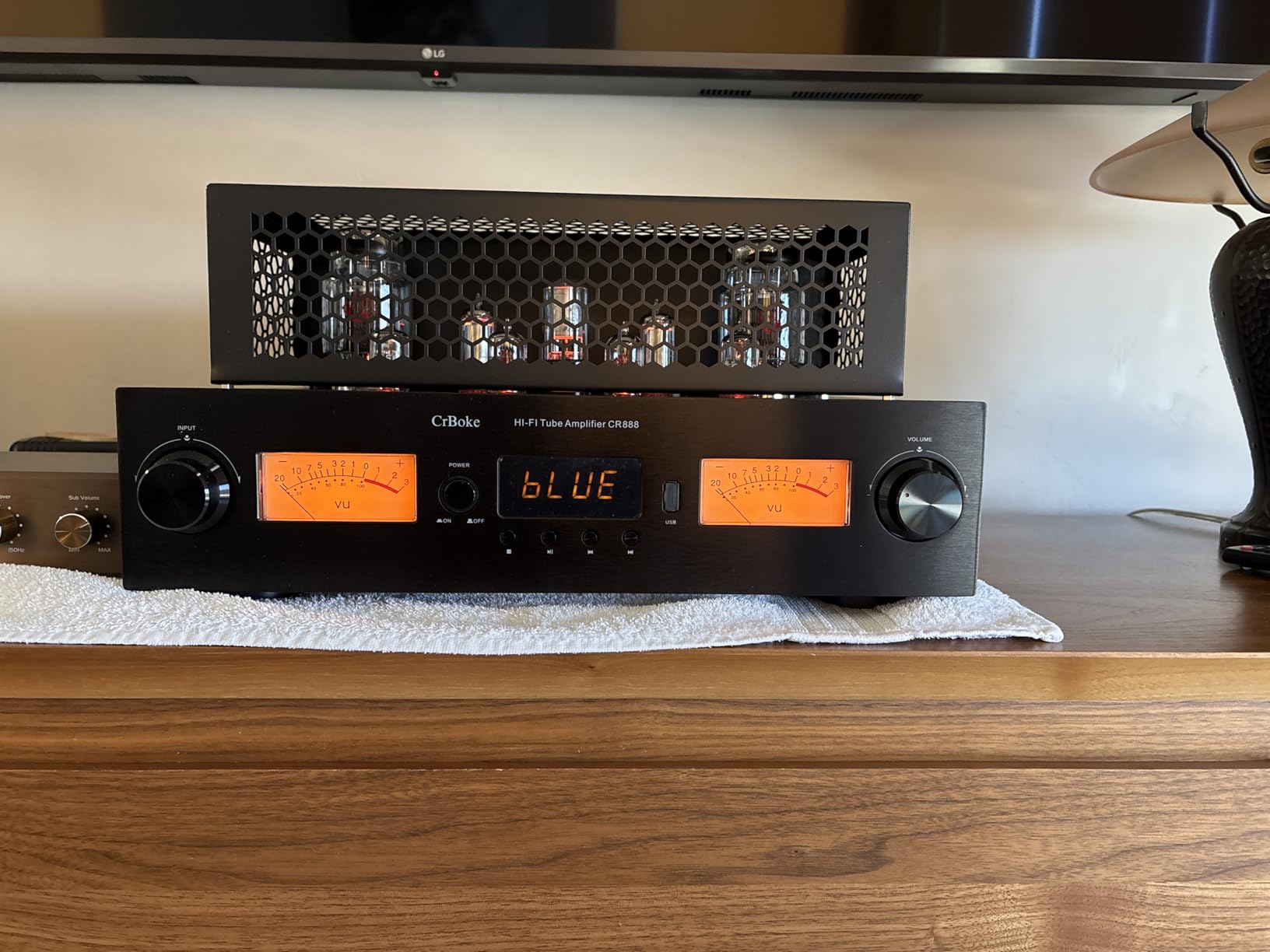 CR888 Hi-End Class A KT88 Single-Ended Tube Amplifier Integrated AMP Power Amplifier with Built-in APTX-HD Bluetooth and Active Subwoofer Outpu customer photo 1