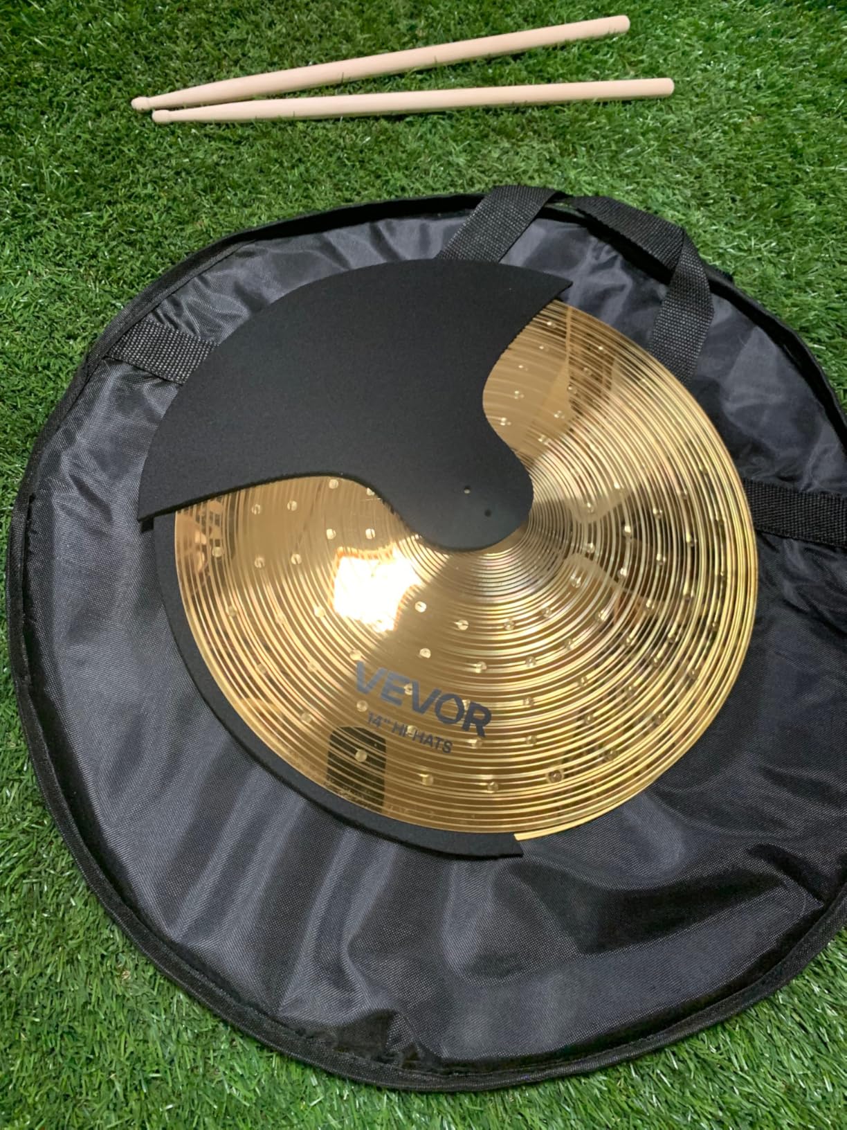 VEVOR Cymbal Pack, 7 Pieces Cymbals for Drum Set, Alloy Cymbals Drum Set Includes 14