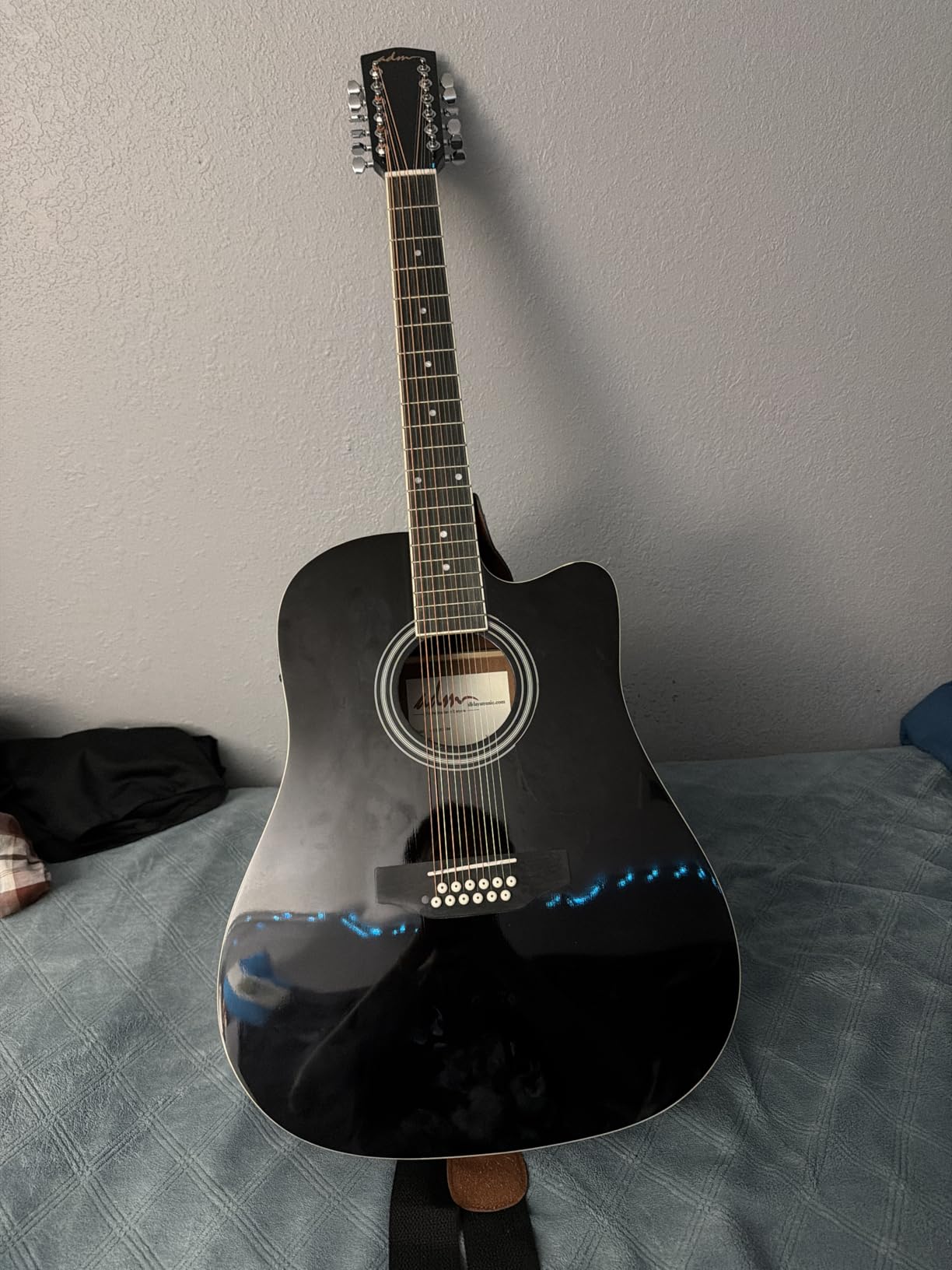 ADM Advanced 12 String Acoustic Electric Guitar, Full Size 42