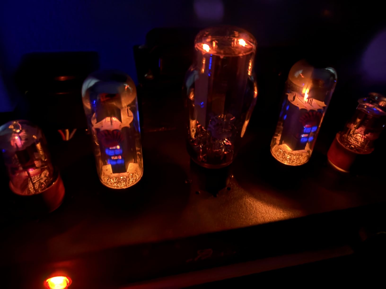 Oldchen EL34 Single-Ended Class A Tube Amplifier, Hand-Wired Point-to-Point HiFi Integrated Amplifier for Home Audio, Home Theatre Vacuum Tube Power Amplifier 10W, Black customer photo 1