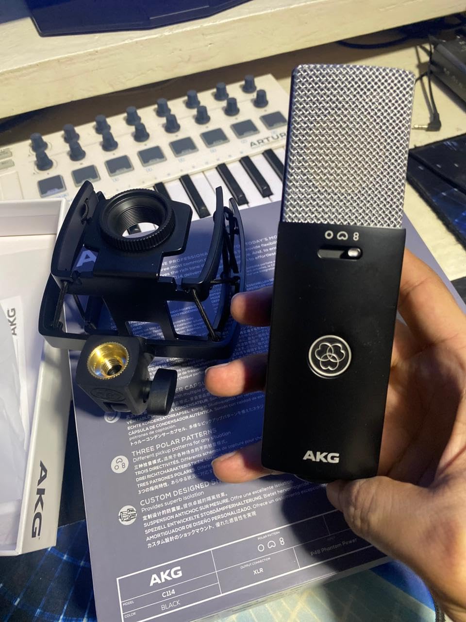 AKG Professional C114 Large Diaphragm Multi-Pattern Condenser Microphone customer photo 2