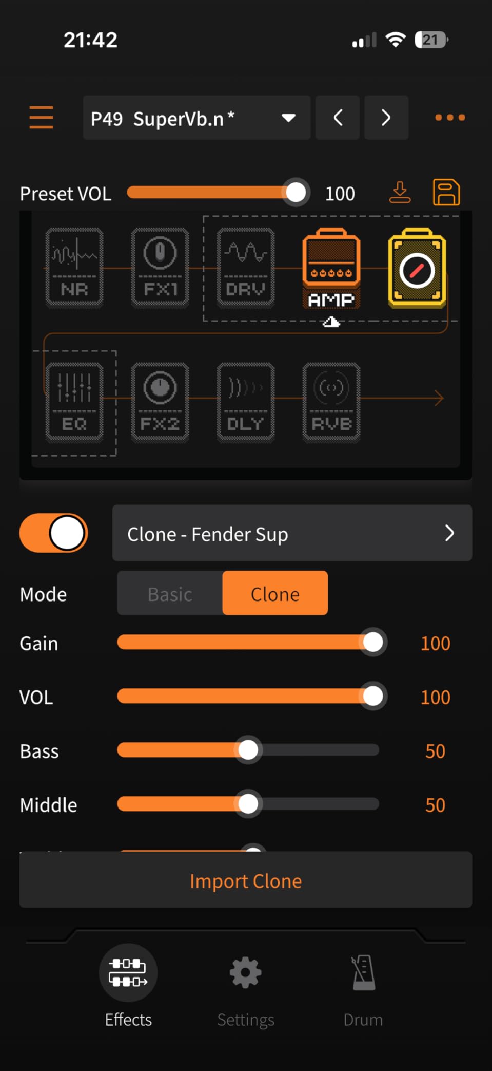 SONICAKE Guitar Headphone Amp - 50 Factory Presets, 9 Effect Modules, BT Connection, App Control, USB Audio Recording, Portable Guitar Amplifier for Home Practice & Performance, Amphonix 2 QAP-50 customer photo 2