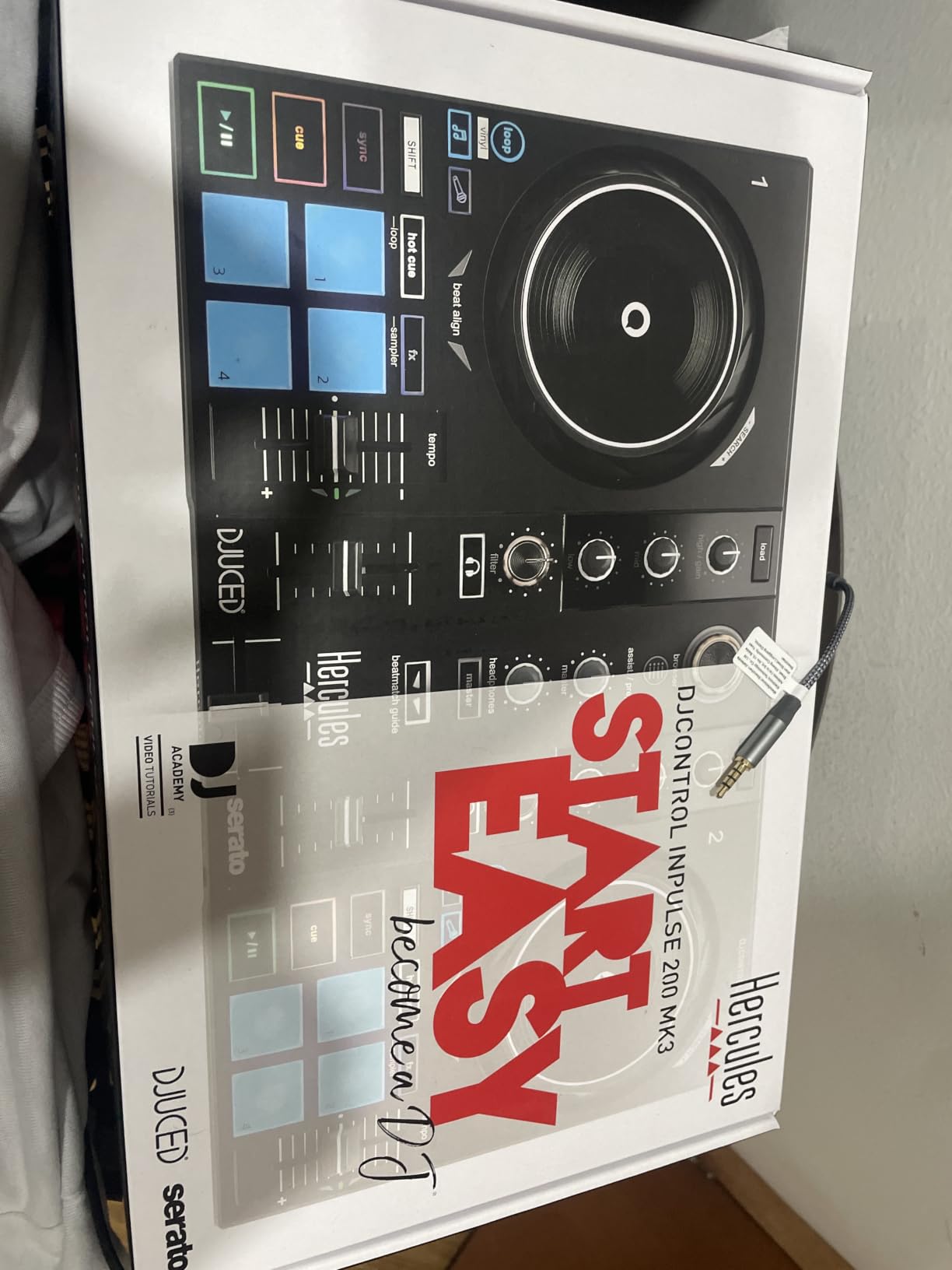 Hercules DJControl Inpulse 200 MK3 DJ Controller, 2 Deck DJ Mixer with Jog Wheels, Pads, Crossfader, Beginner DJ Equipment with Tutorials and Streaming, Compact Portable DJ Board, Compatible with PC | 2-Deck Beginner-Focused Dj Controller with Touch-Sensitive Jog Wheels, 4 Performance Pads per Deck, Stems Controls customer photo 2