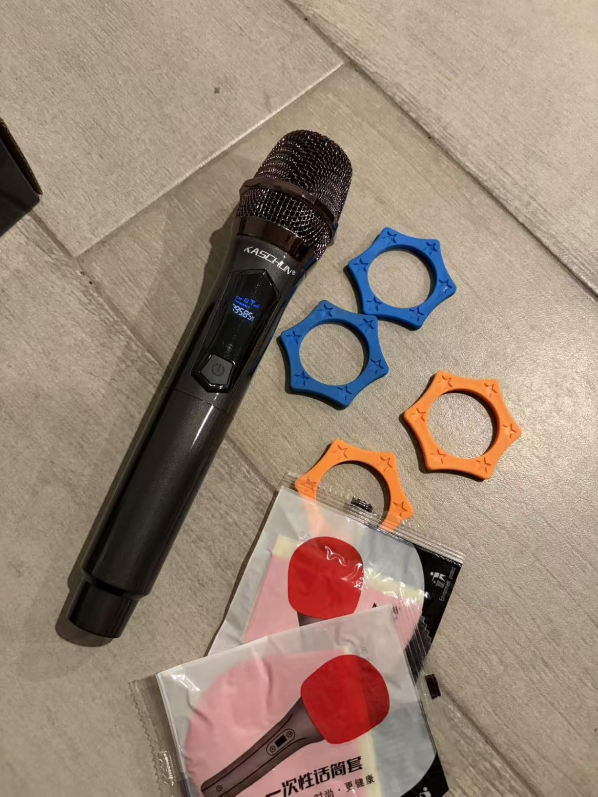 Wireless Microphone, 4 Rechargeable Handheld Dynamic Mics System | 200FT Range, Plug & Play, 10hr Battery, Karaoke Mics Set for Karaoke, Church, Wedding, Home Party, Group Singing customer photo 2