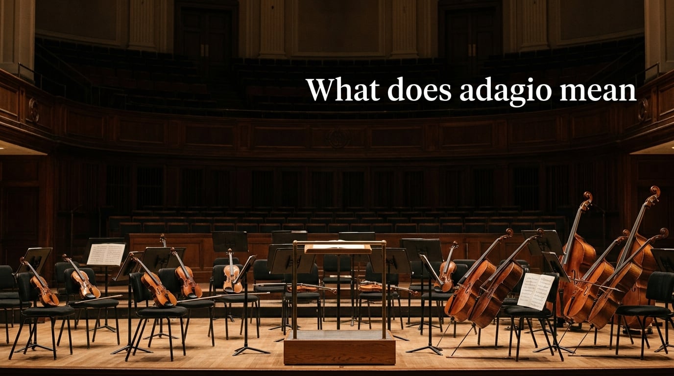 What does adagio mean