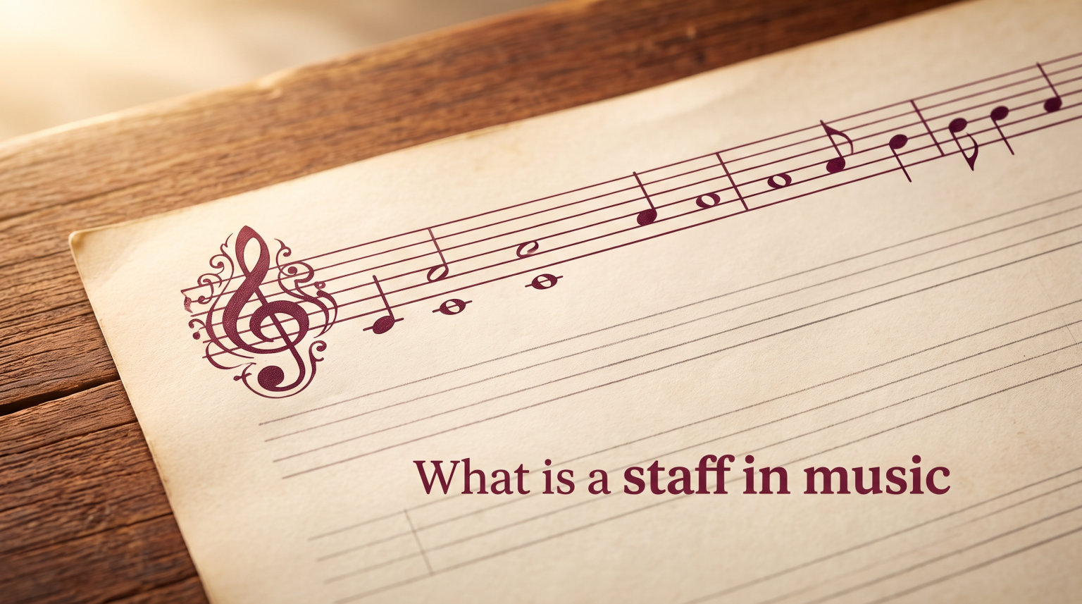 What is a staff in music
