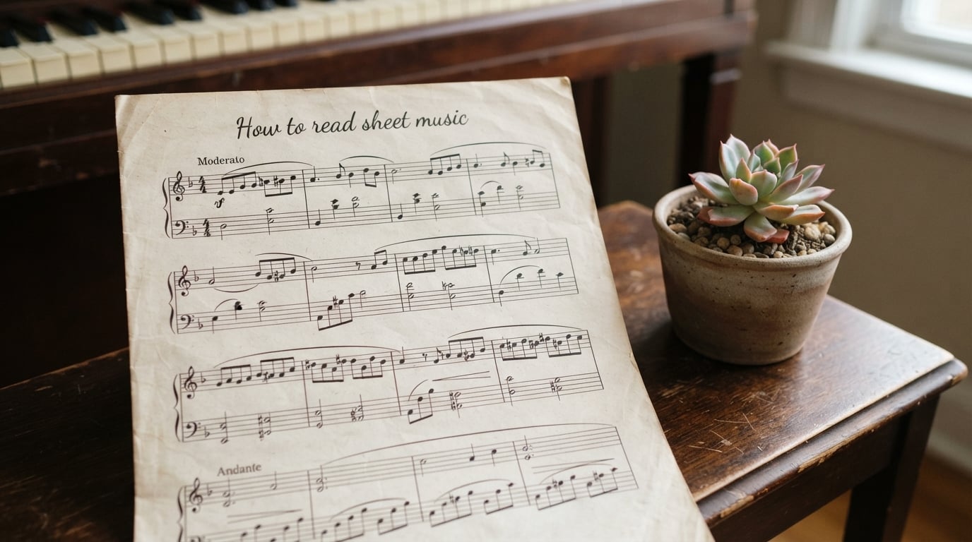 How to read sheet music