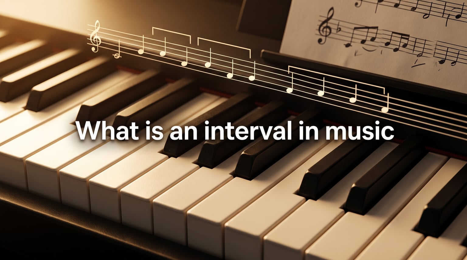 What is an interval in music