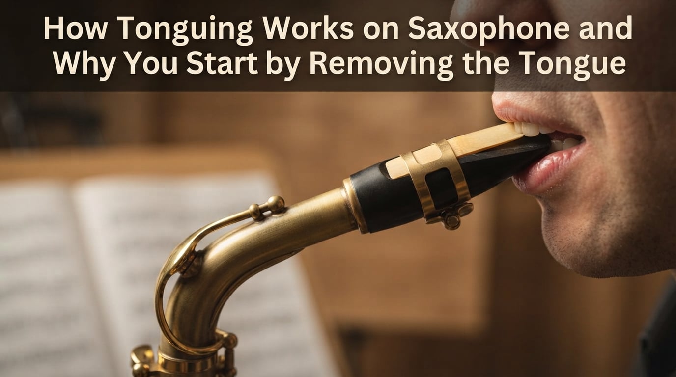 How Tonguing Works on Saxophone and Why You Start by Removing the Tongue