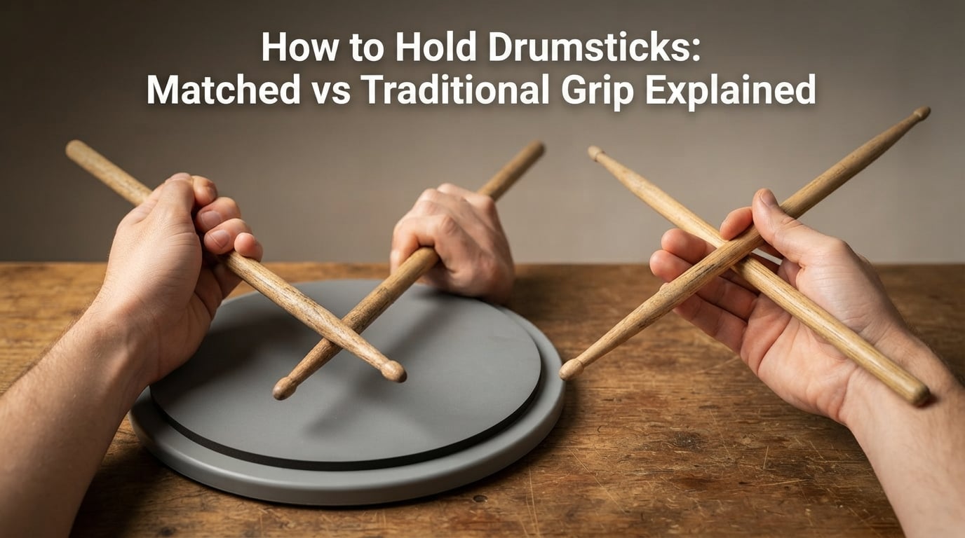How to Hold Drumsticks: Matched vs Traditional Grip Explained