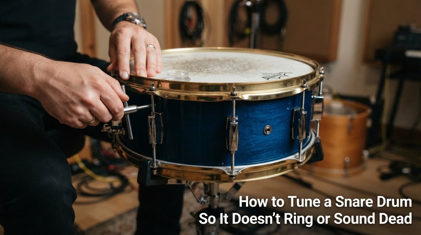 How to Tune a Snare Drum So It Doesn't Ring or Sound Dead