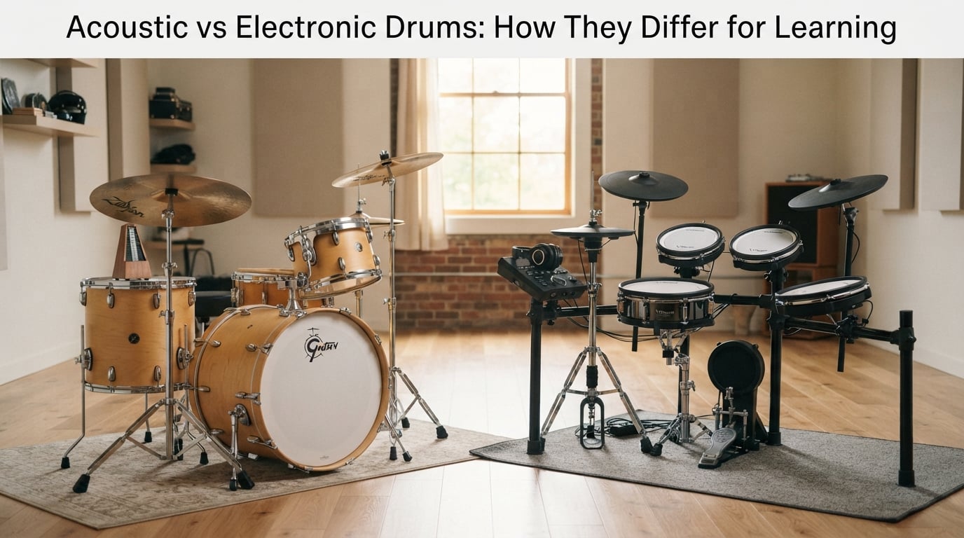 Acoustic vs Electronic Drums: How They Differ for Learning