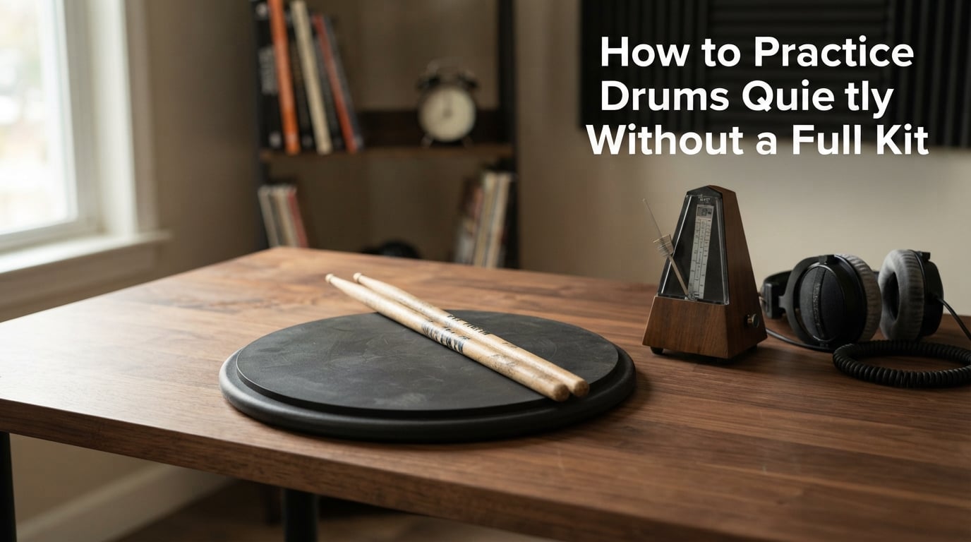 How to Practice Drums Quietly Without a Full Kit