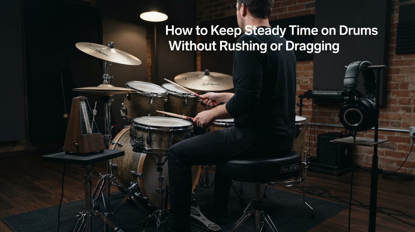 How to Keep Steady Time on Drums Without Rushing or Dragging