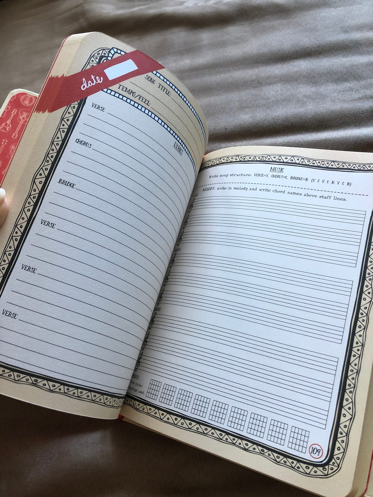 Songwriter's Journal (Diary, Notebook) customer photo 2