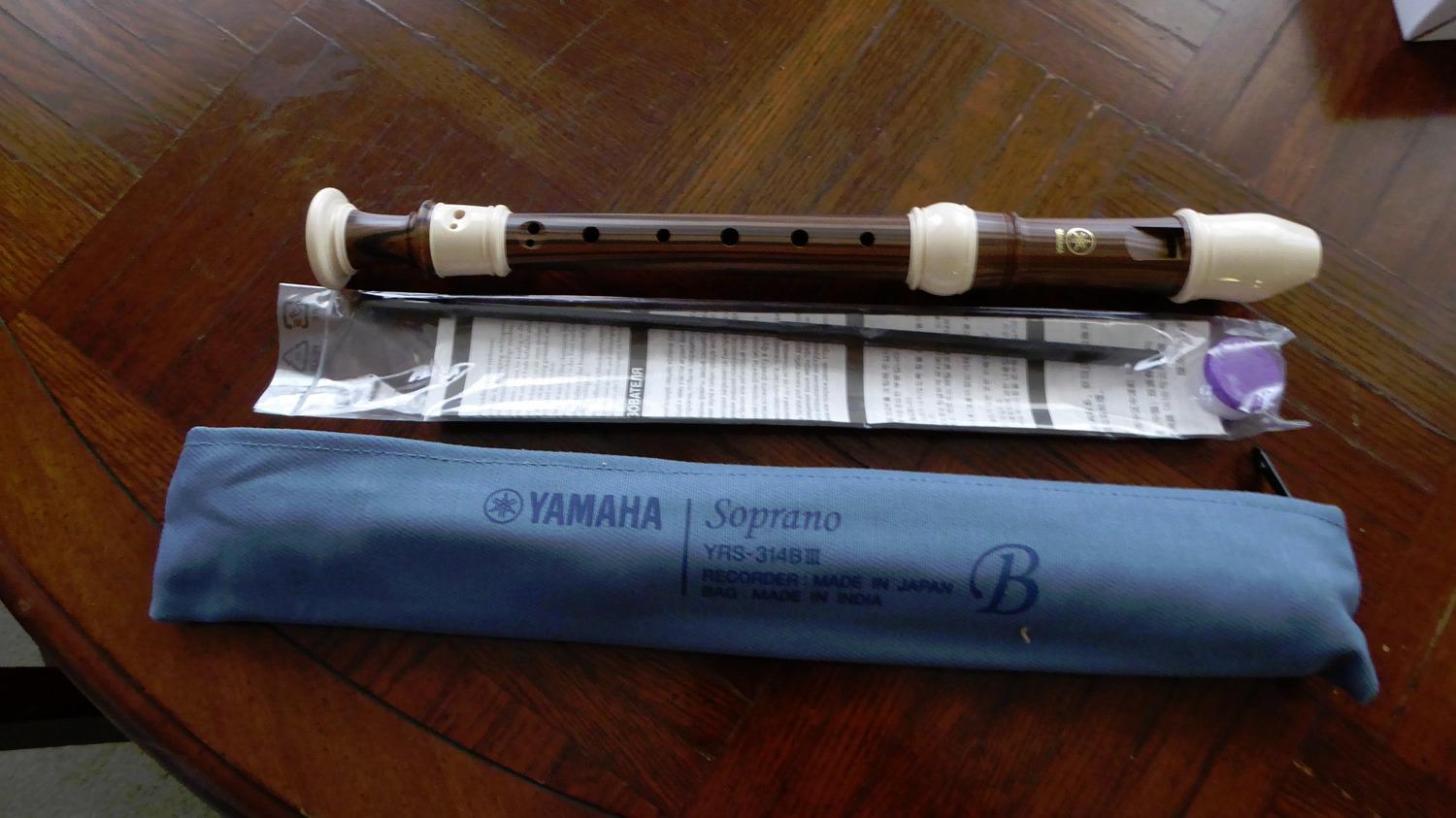 Yamaha YRS-314B Soprano Recorder, simulated Ebony finish, Baroque fingering, key of C customer photo 1