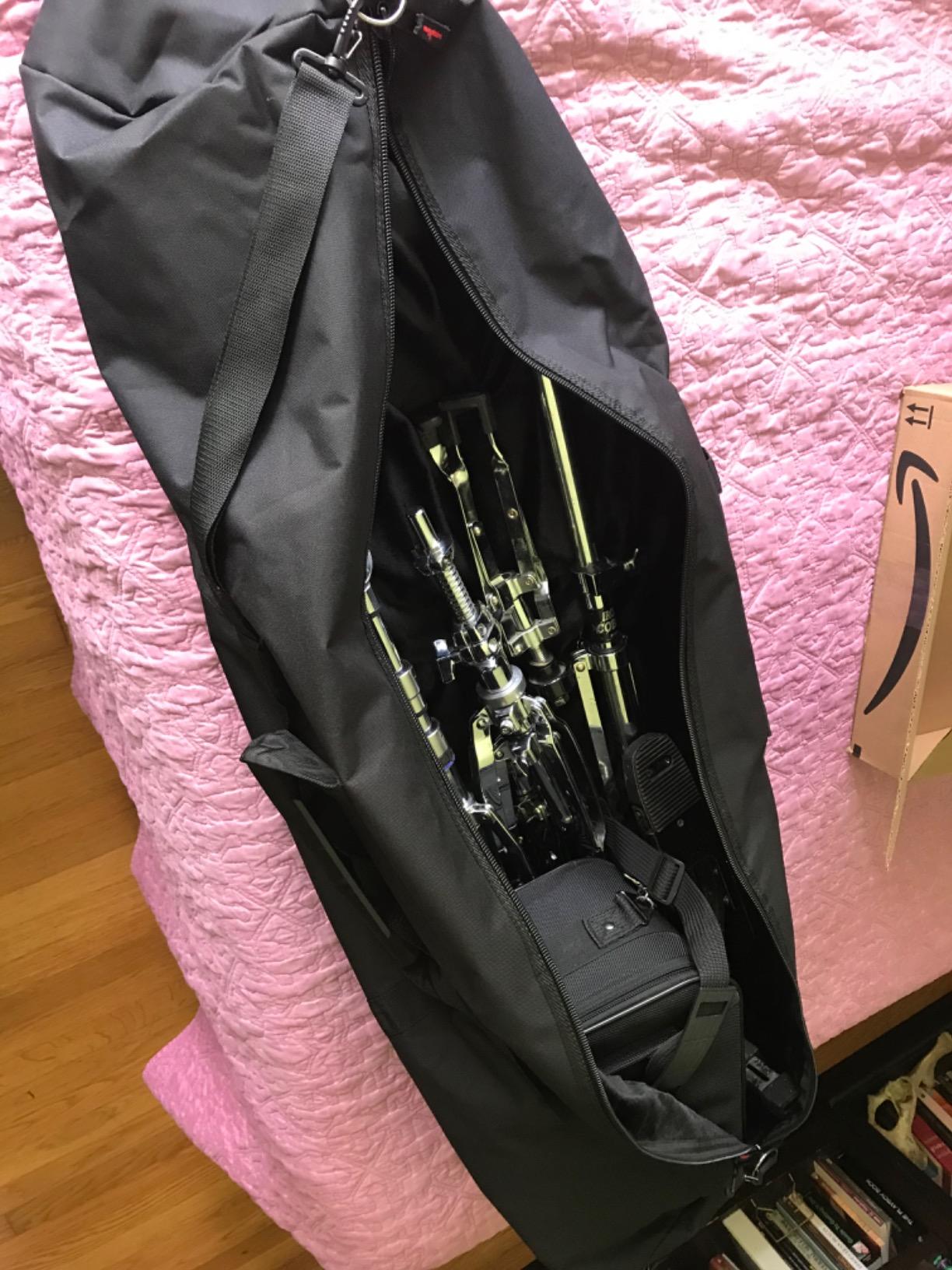 Gator Cases Drum Set Hardware Carry Bag with Removable Shoulder Strap, Dimensions 13